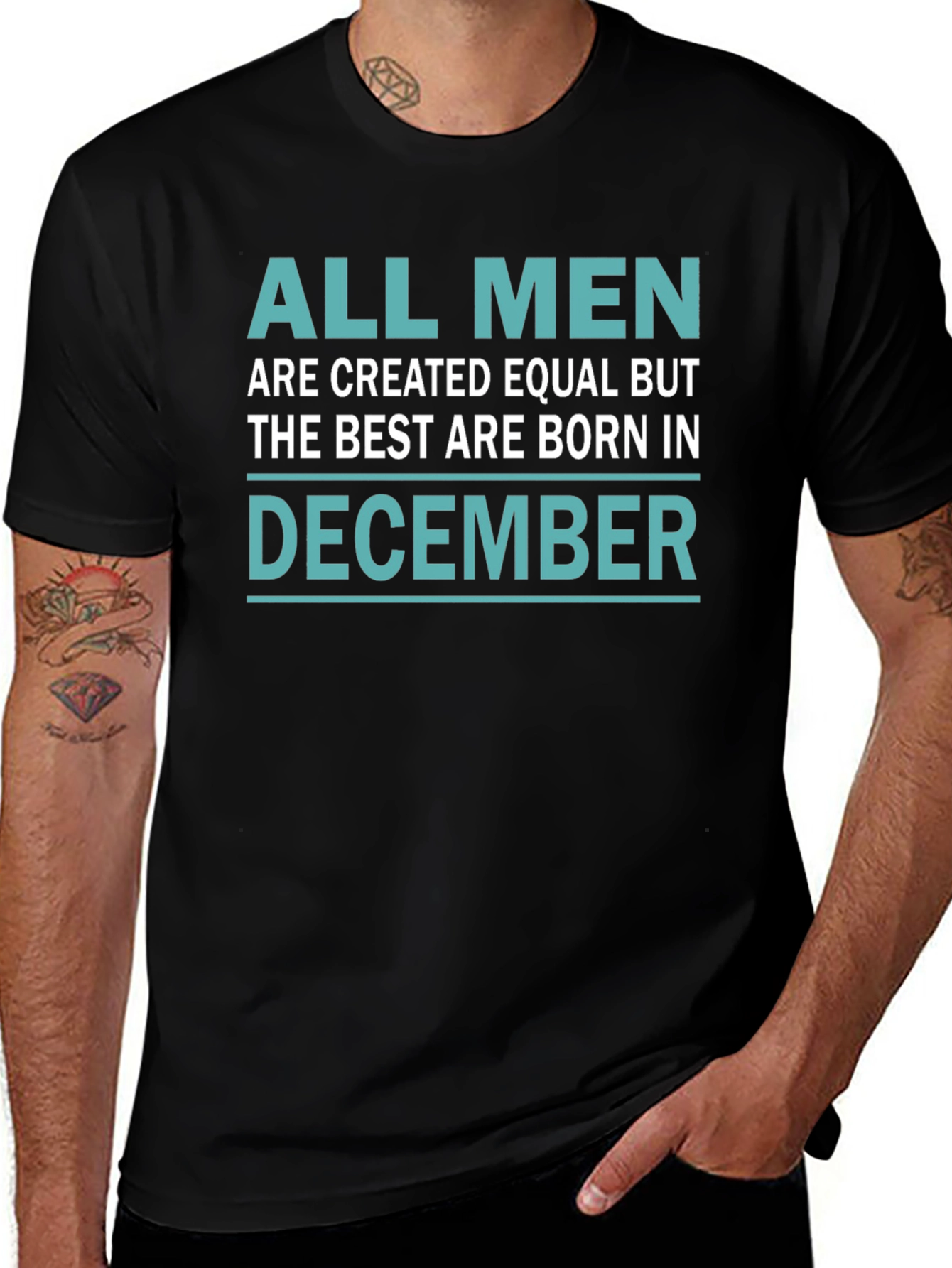 Born in December Mens T-Shirt