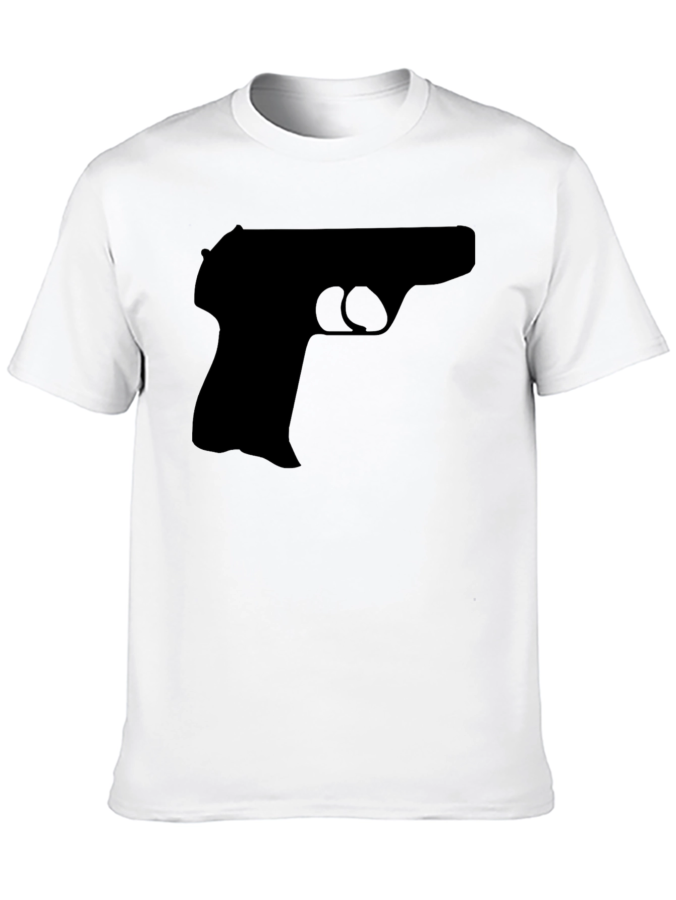 Black Gun Graphic Tee - Bold Statement