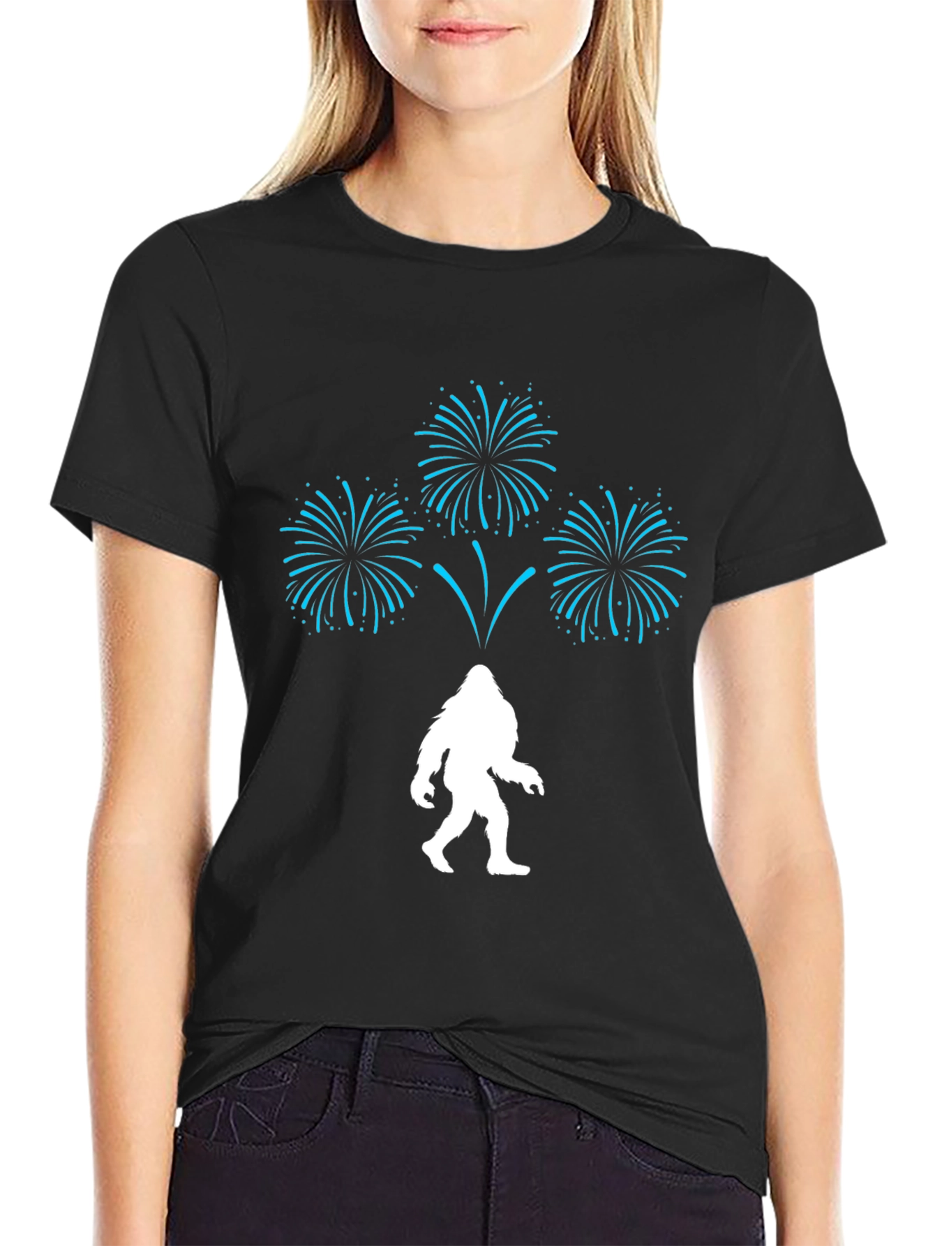Bigfoot Fireworks Graphic Tee - Black
