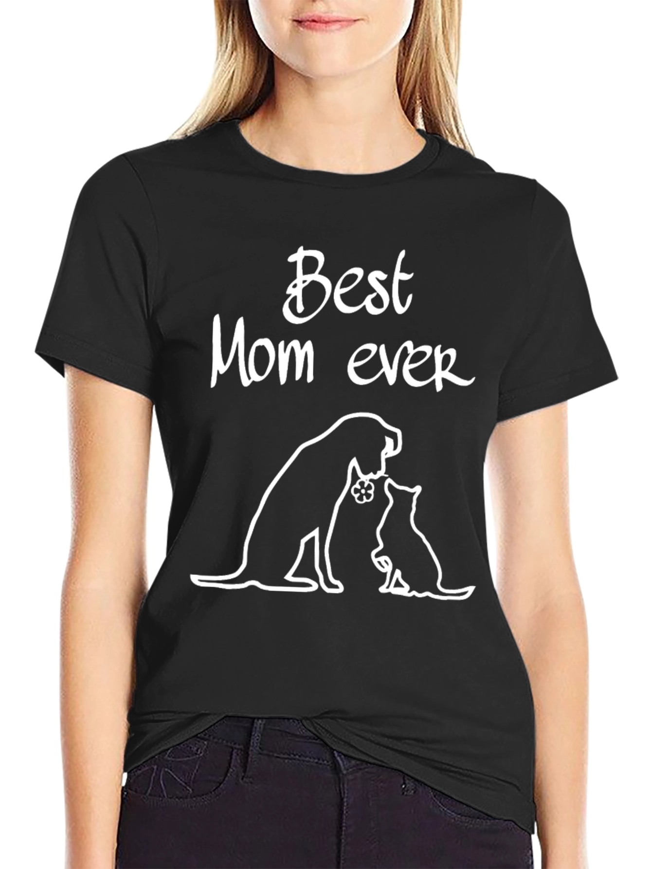 Best Mom Ever Pet T-Shirt - Dog & Cat Lover Tee