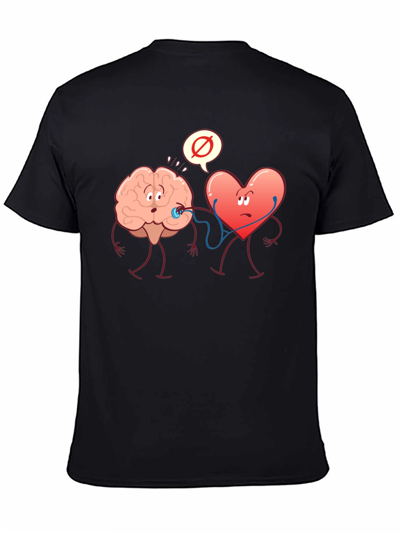 Brain vs. Heart Graphic T-Shirt