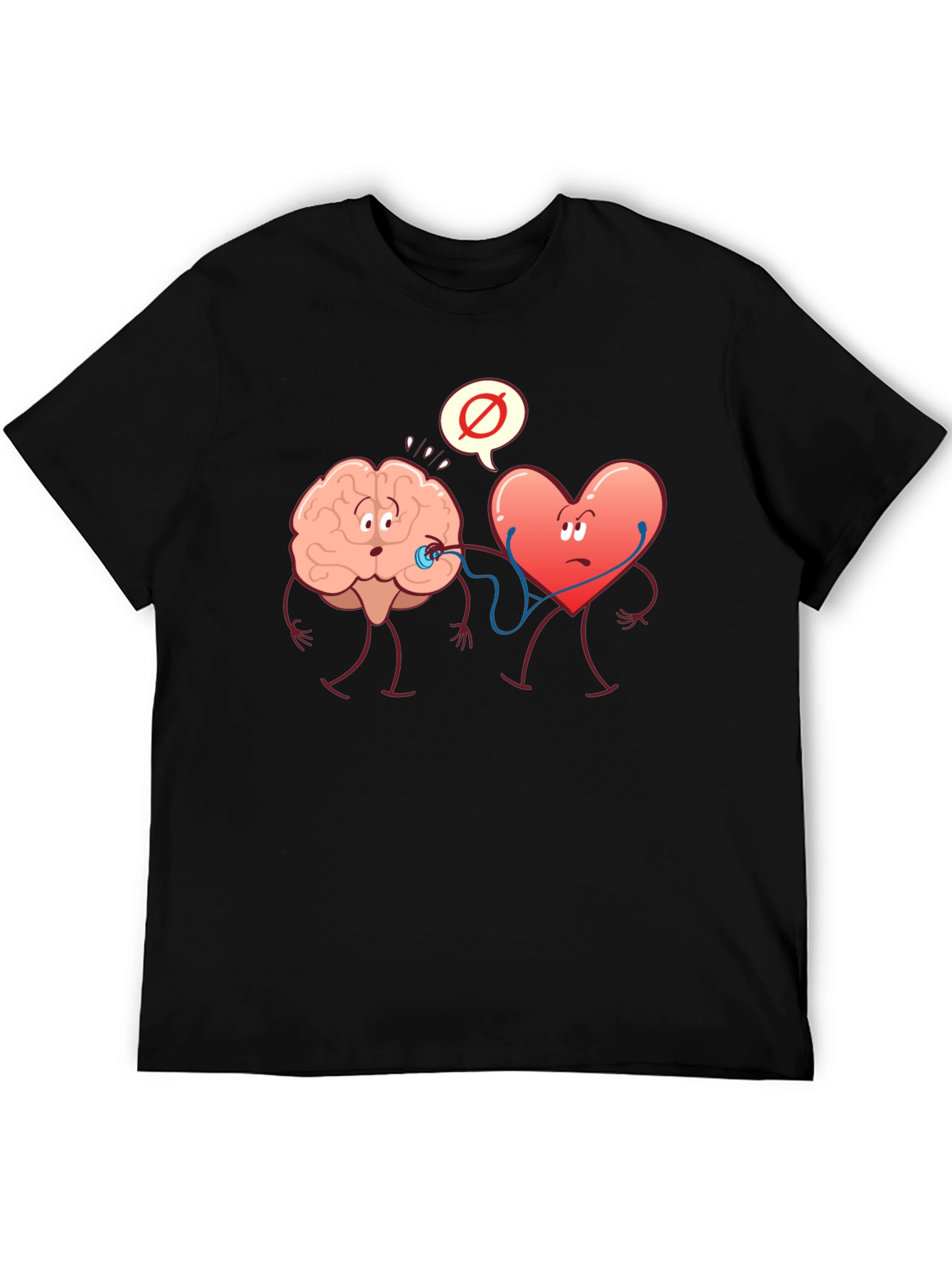 Brain vs. Heart Graphic T-Shirt
