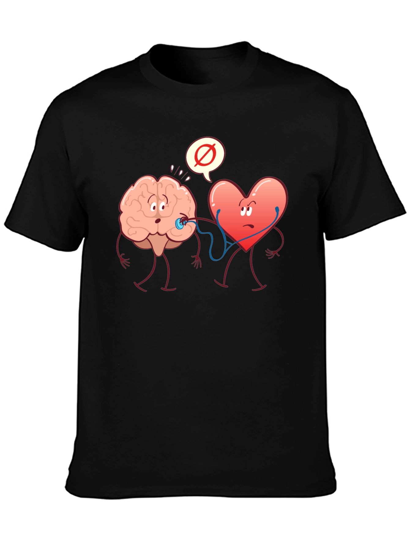 Brain vs. Heart Graphic T-Shirt