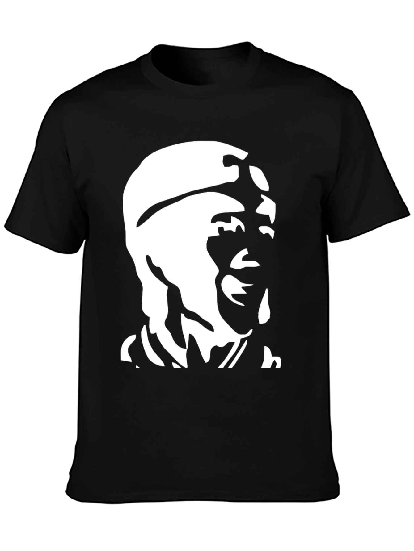 Bold Graphic Print Crew Neck T-Shirt