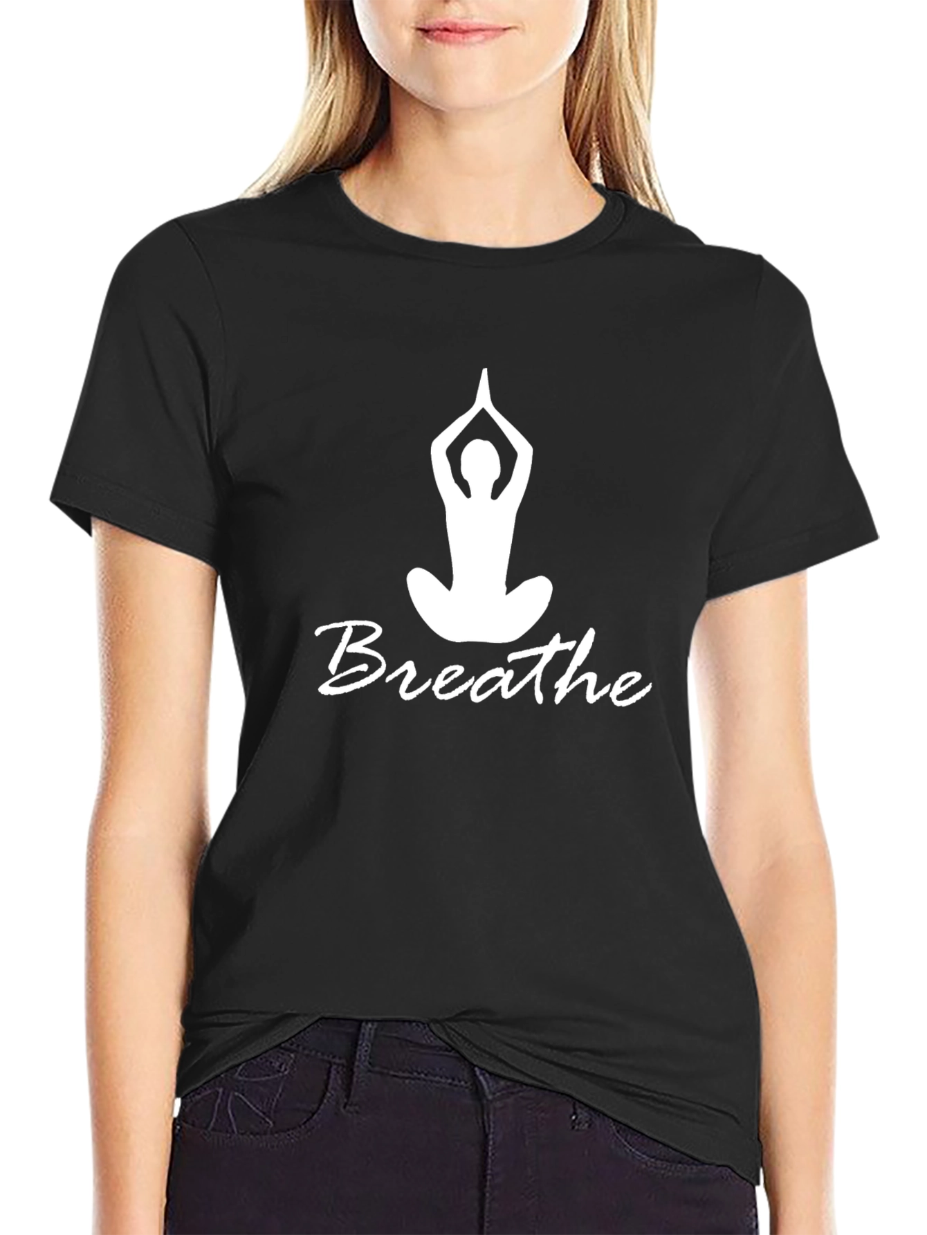 Breathe Yoga Black T-Shirt