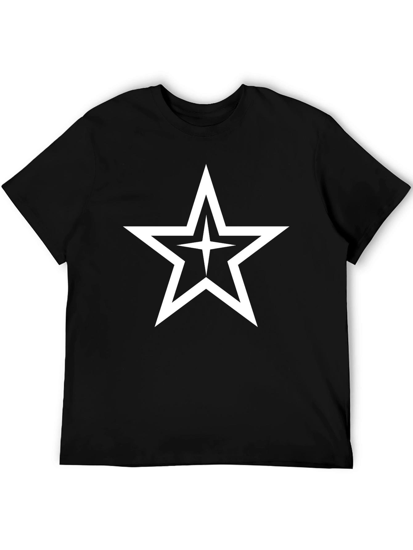 Bold Star Graphic Black T-Shirt