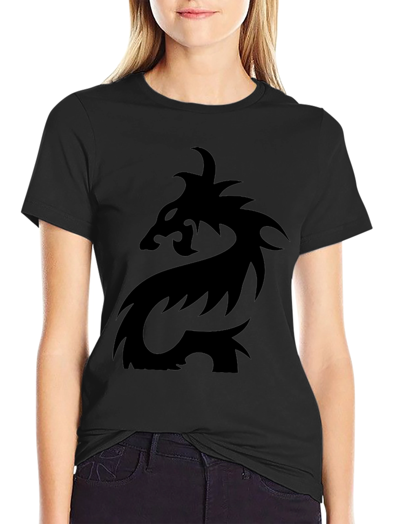 Black Dragon Graphic Tee - Mens Casual T-Shirt