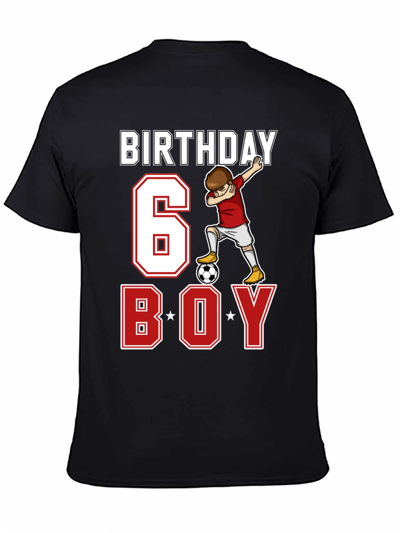 Birthday 6 Boy Soccer T-Shirt