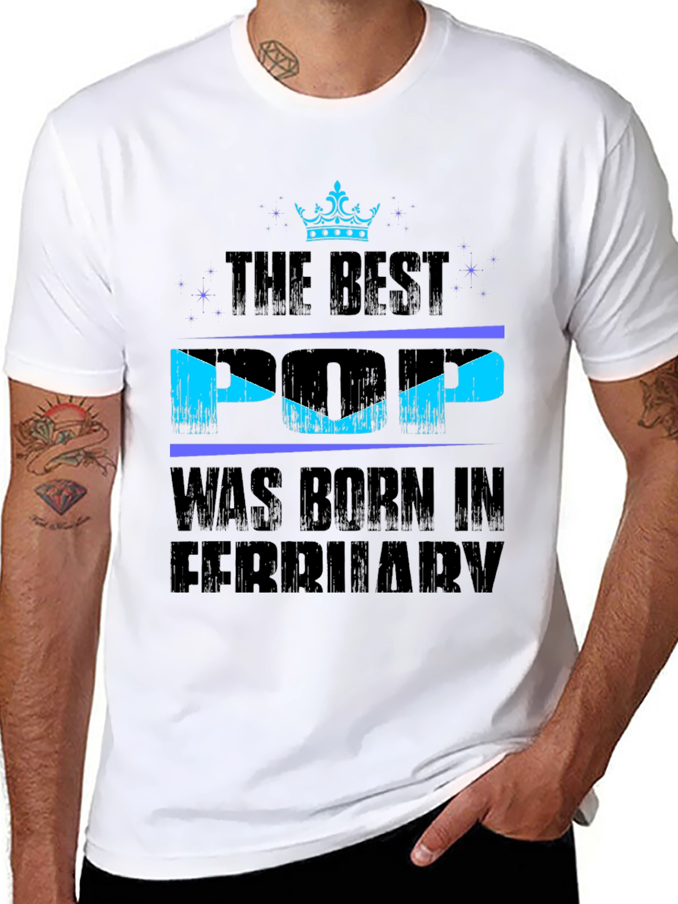 Best Pop Born in February T-Shirt