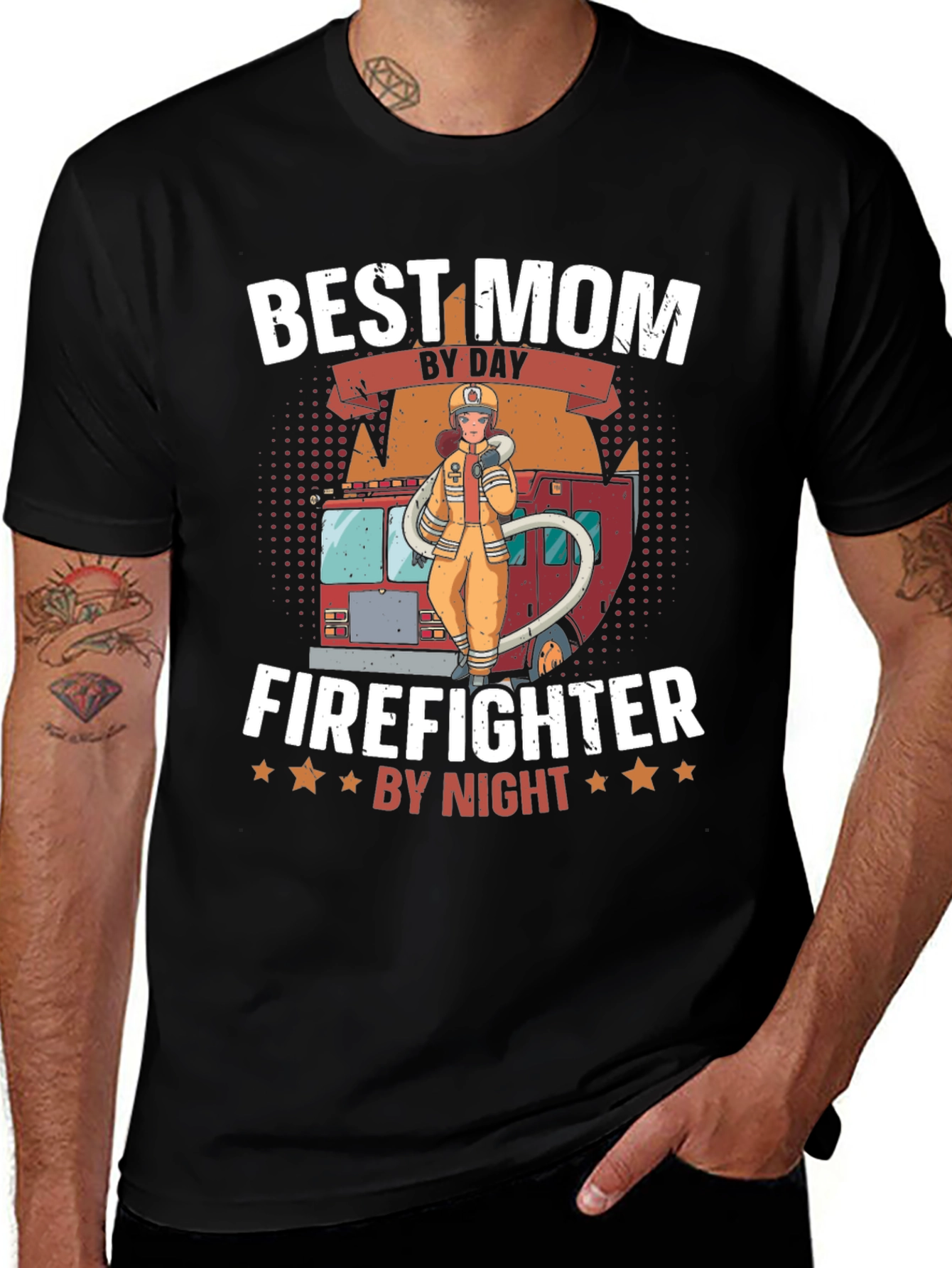 Best Mom Firefighter T-Shirt