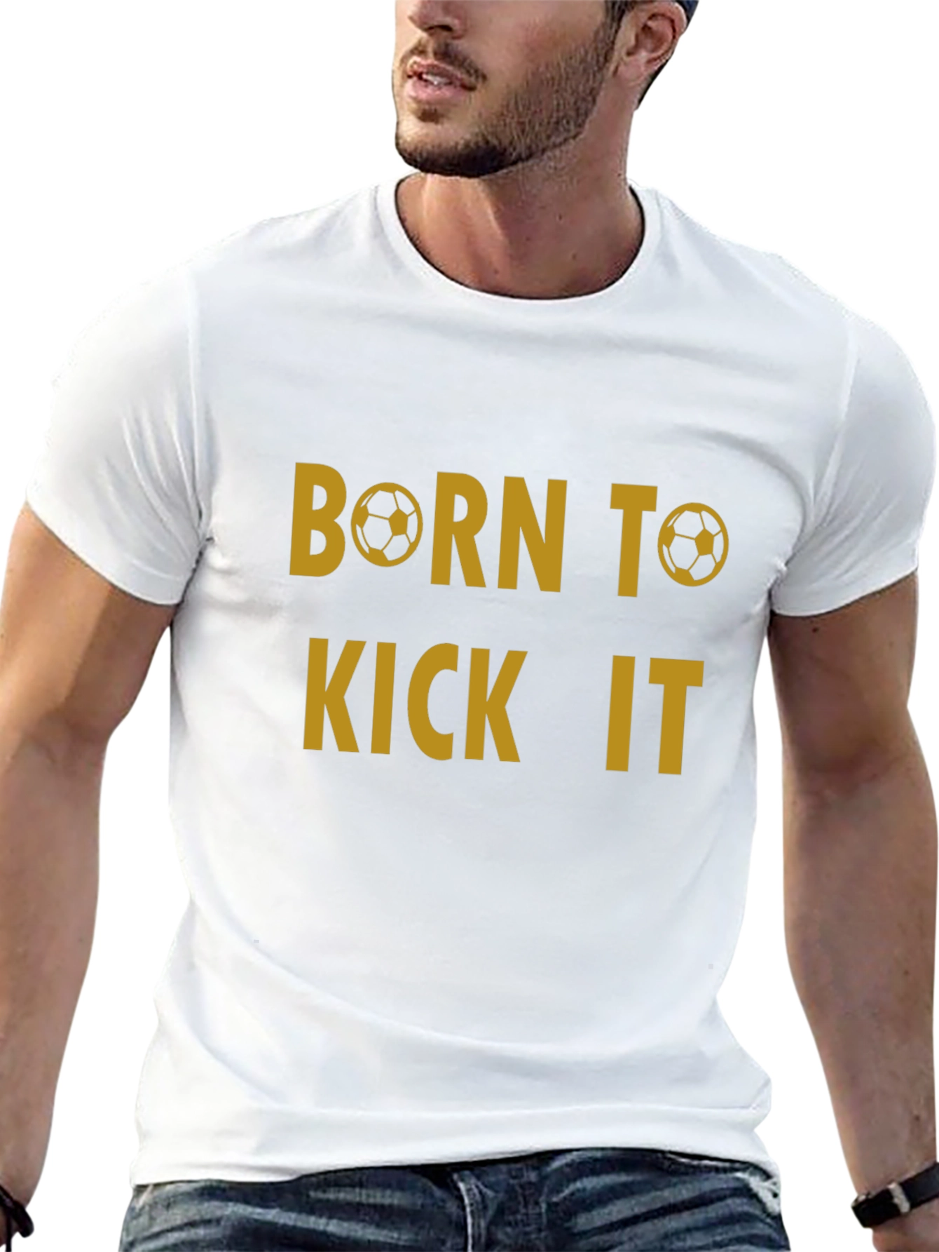 Born to Kick It T-Shirt - Soccer Fan Tee