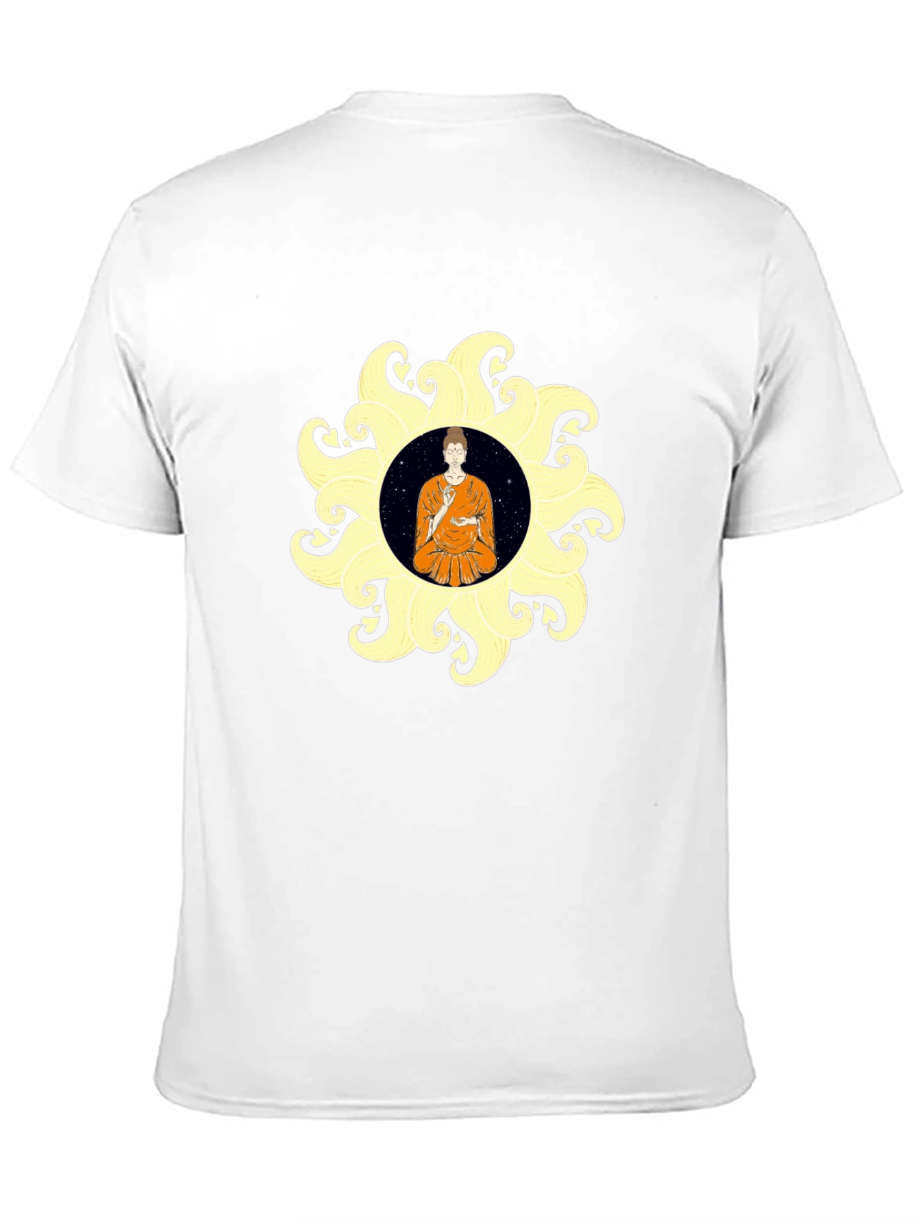 Buddha Mandala Black T-Shirt Spiritual Graphic Tee