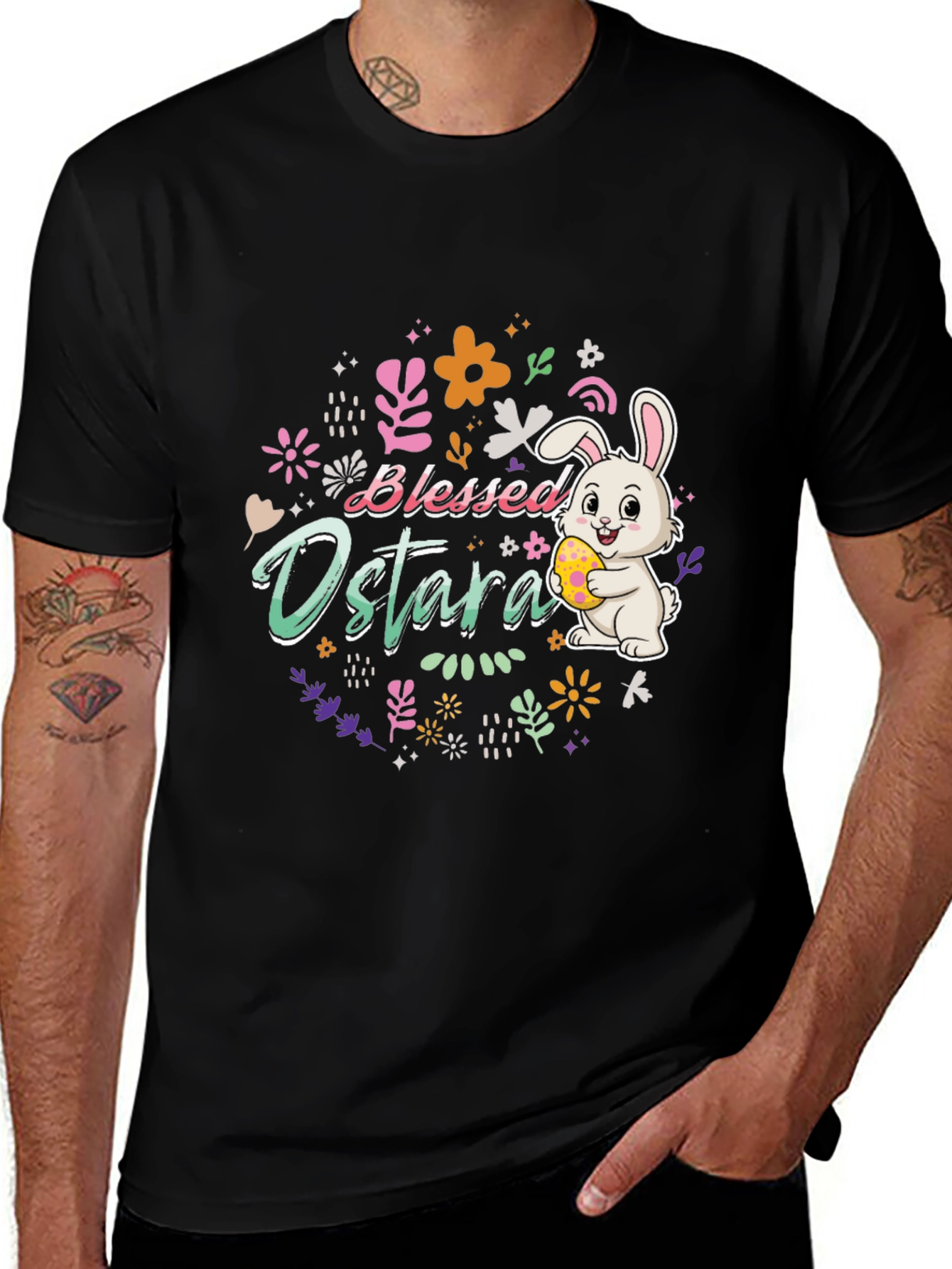 Blessed Ostara Easter Bunny T-Shirt
