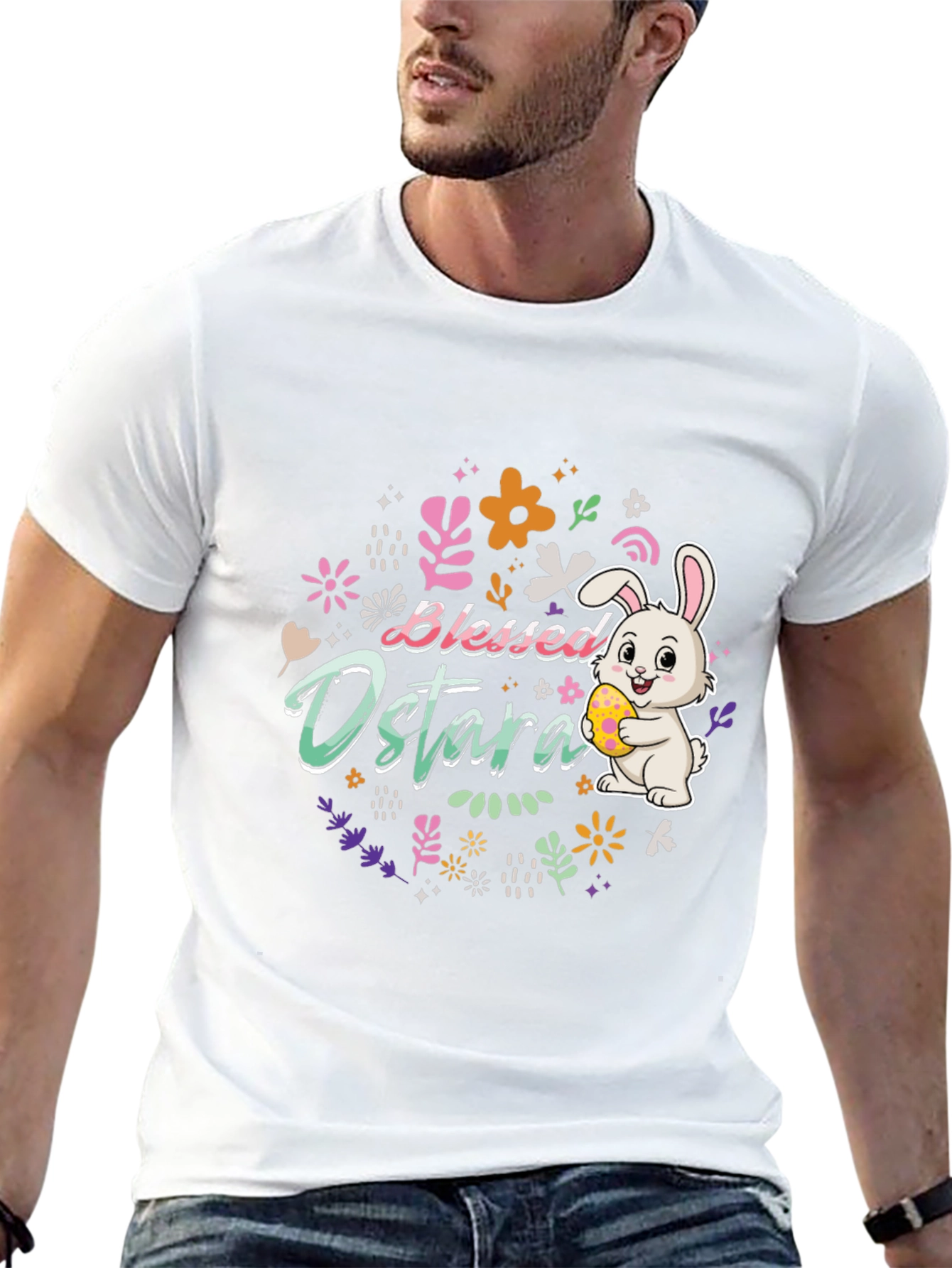 Blessed Ostara Easter Bunny T-Shirt