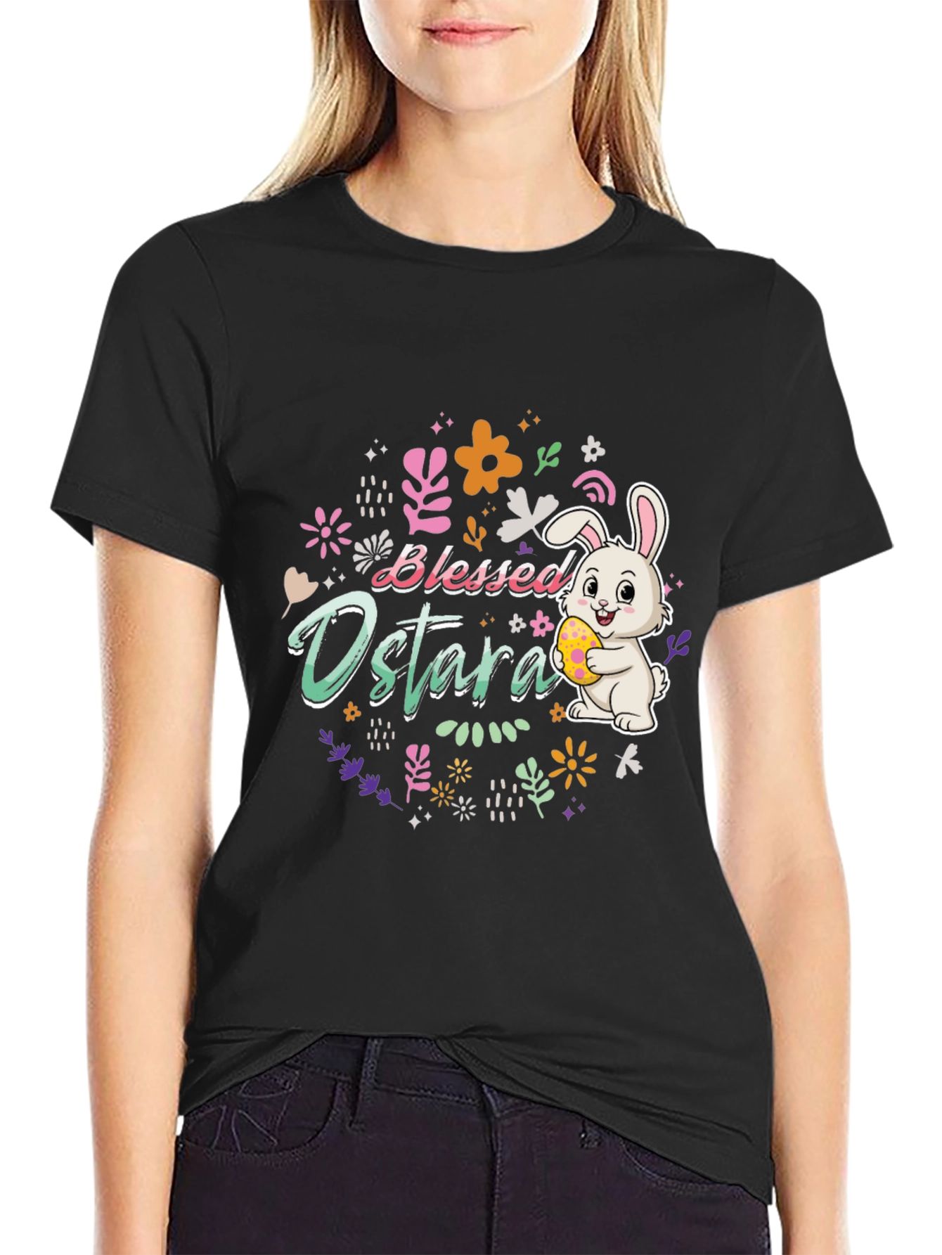 Blessed Ostara Easter Bunny T-Shirt
