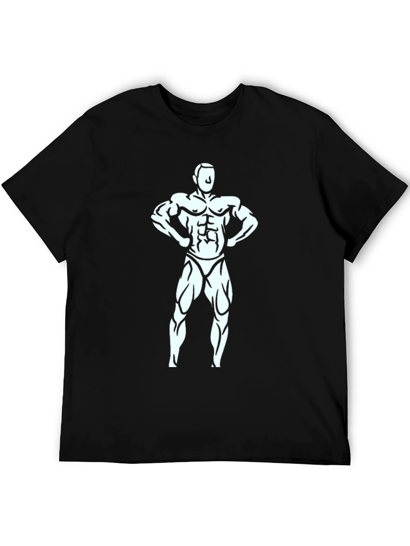 Black Bodybuilder Graphic T-Shirt
