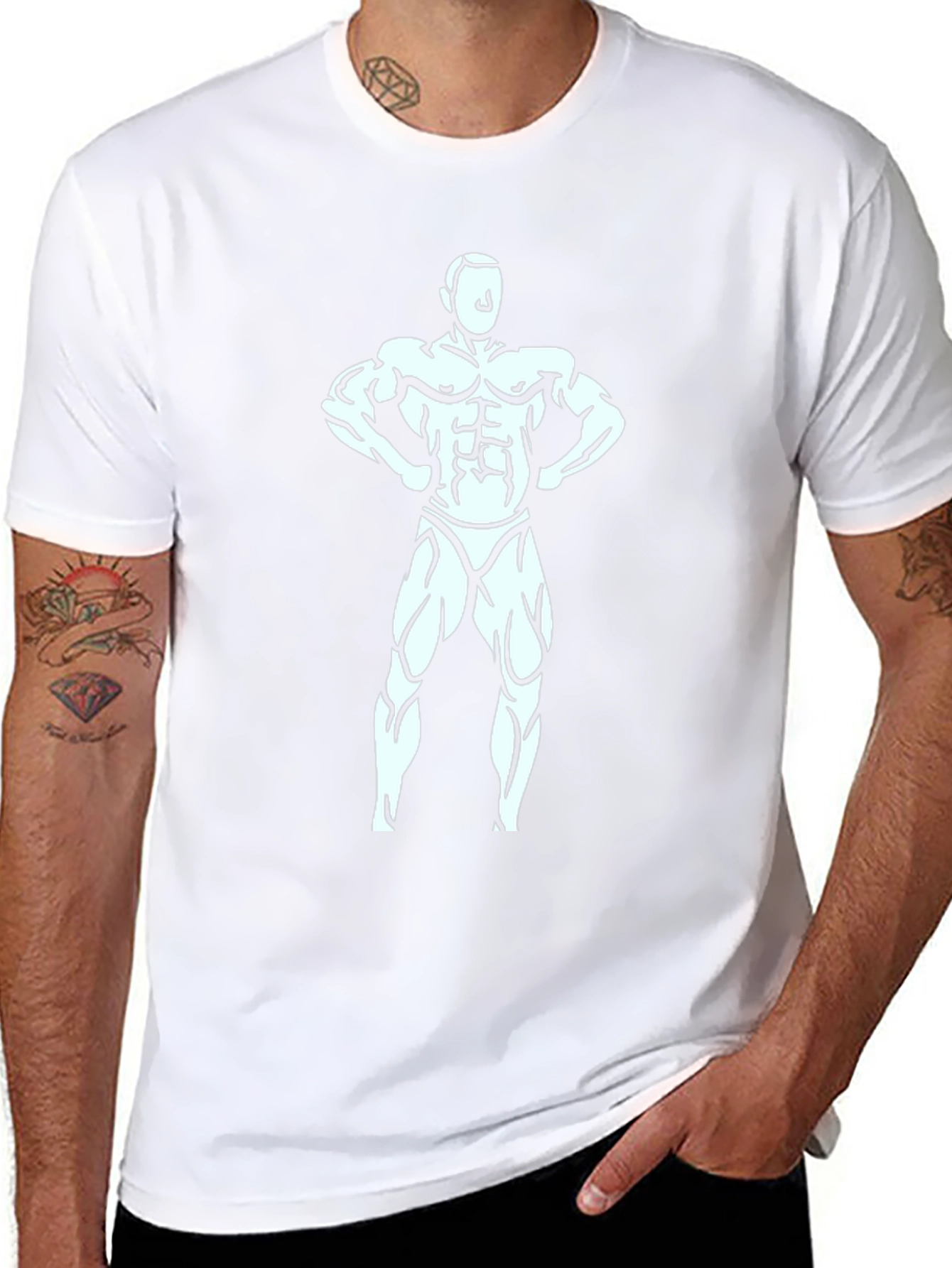 Black Bodybuilder Graphic T-Shirt