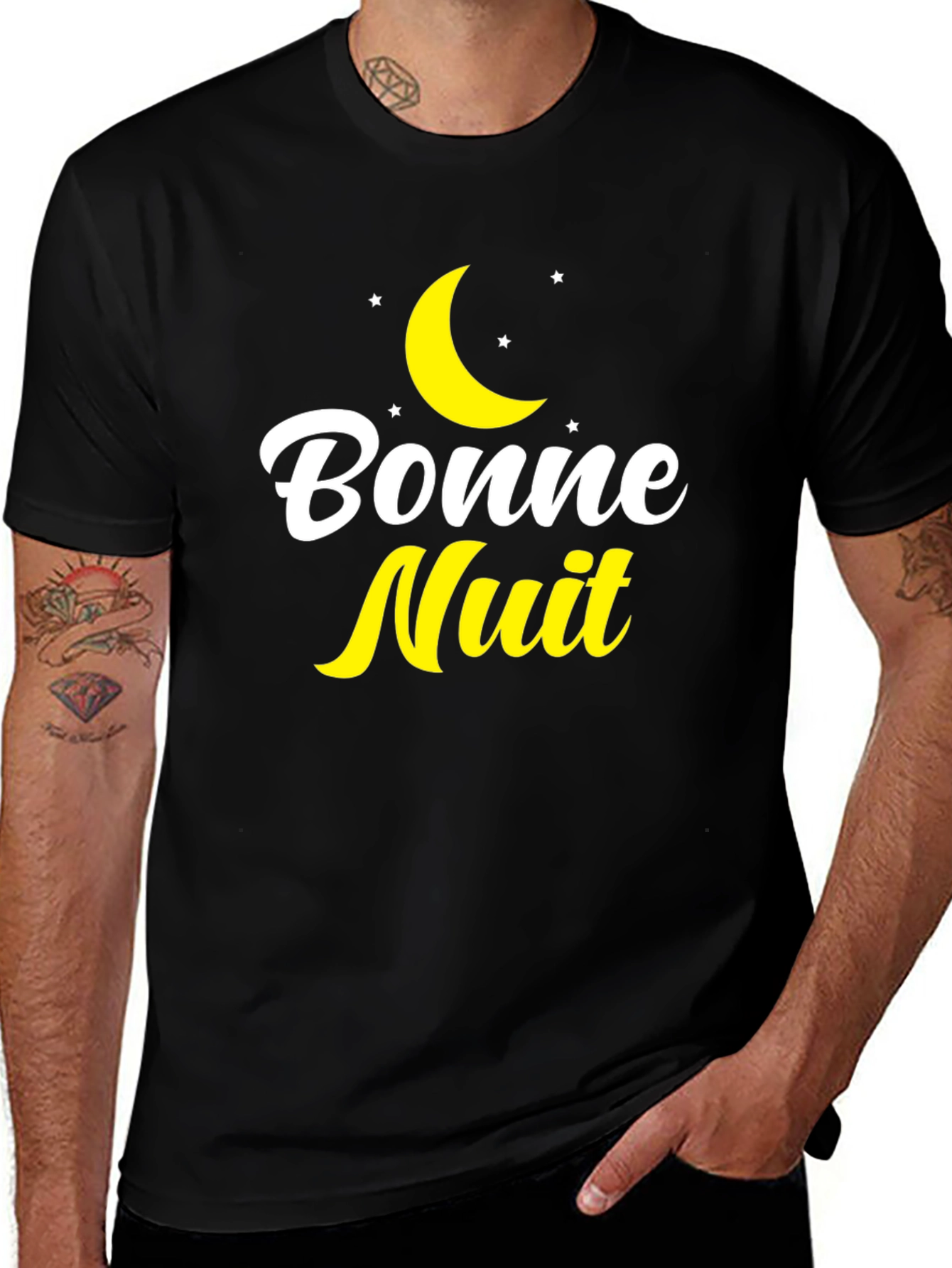 Bonne Nuit Graphic Tee - French Good Night Shirt