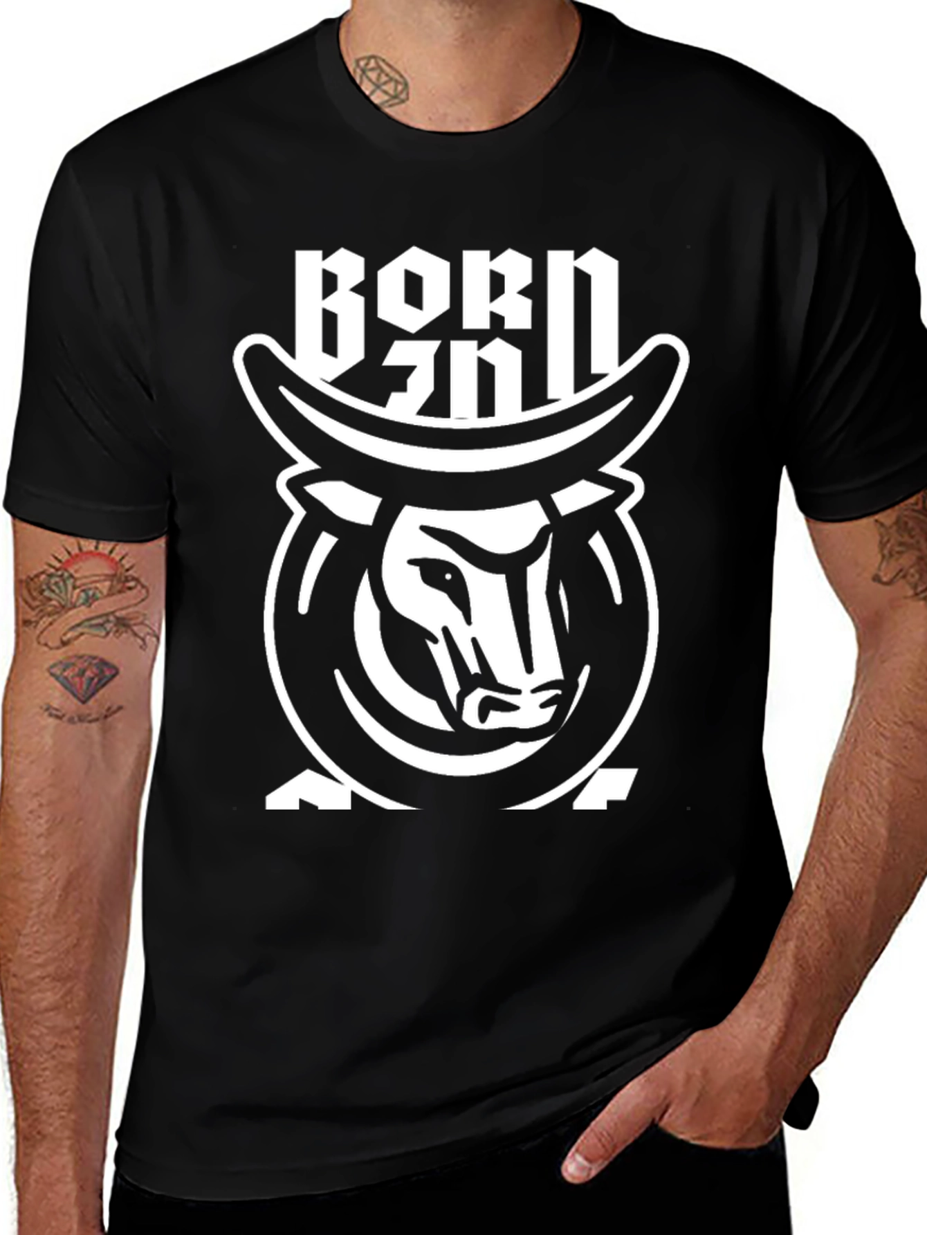 Born Under Taurus Zodiac Bull T-Shirt