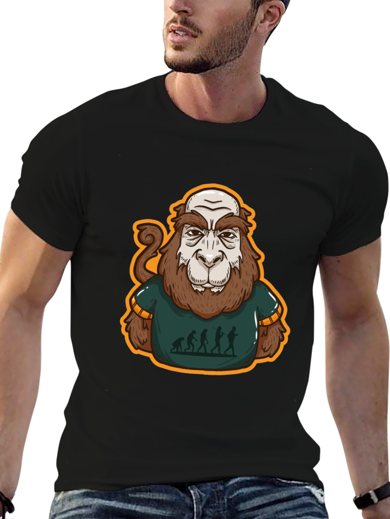 Bigfoot Evolution T-Shirt - Funny Sasquatch Tee