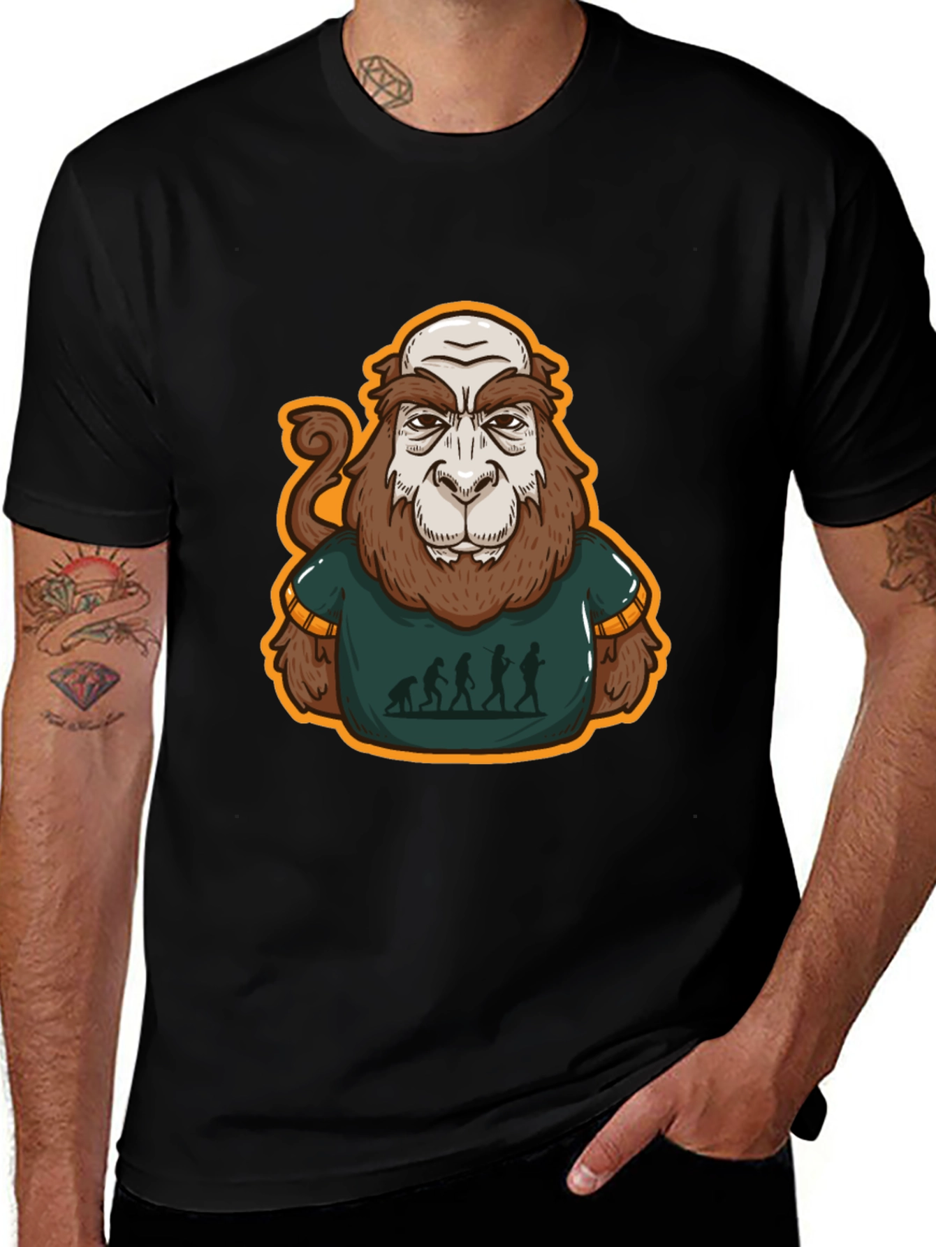 Bigfoot Evolution T-Shirt - Funny Sasquatch Tee