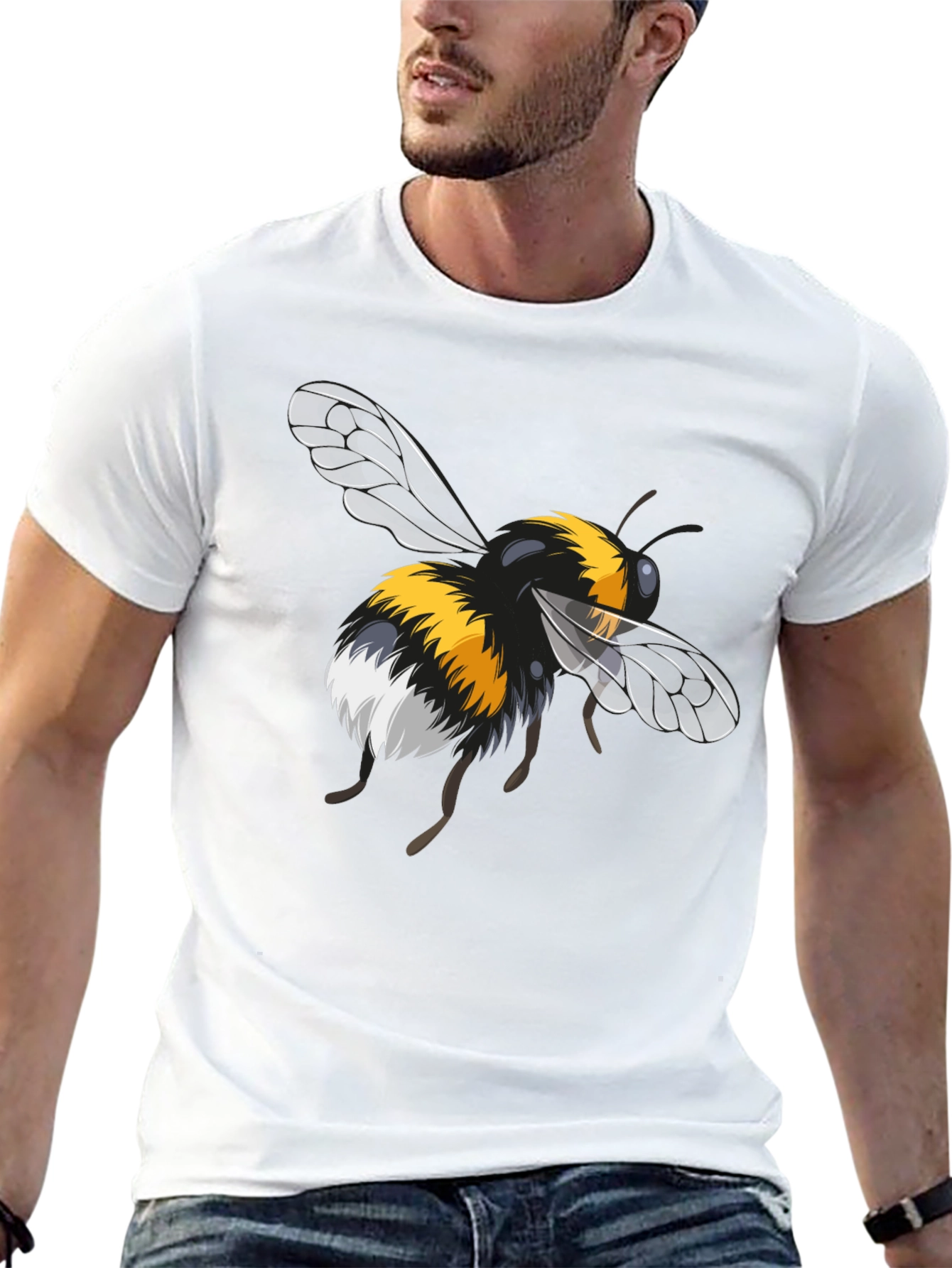 Bumble Bee Graphic Black T-Shirt