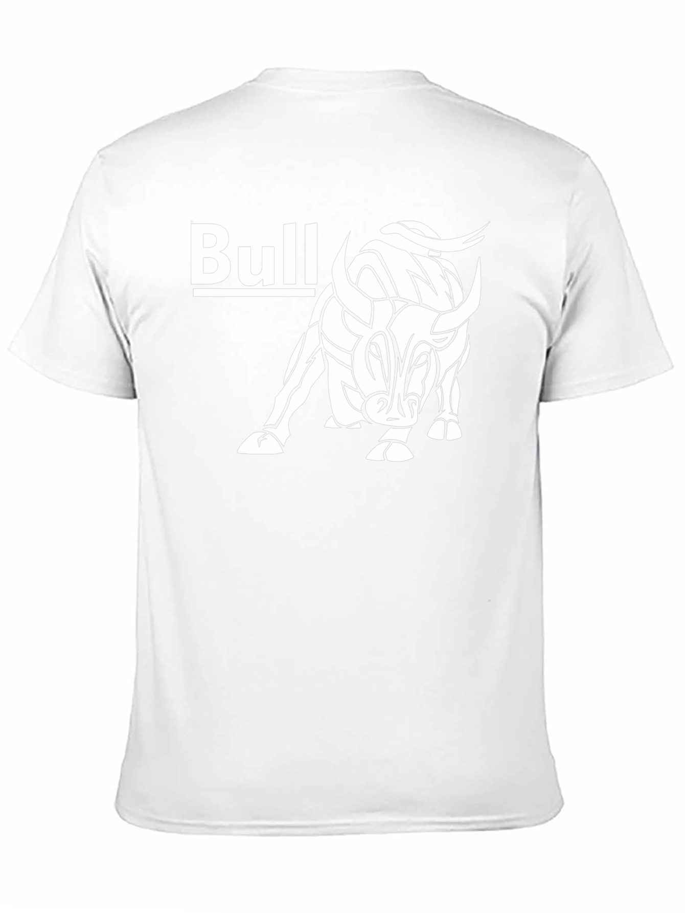 Bull Graphic Print Tee - Black