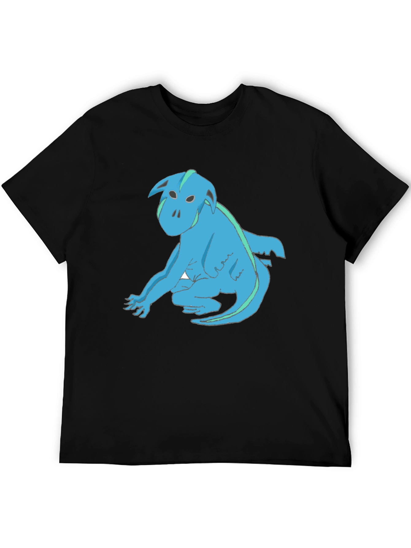 Blue Creature Graphic T-Shirt