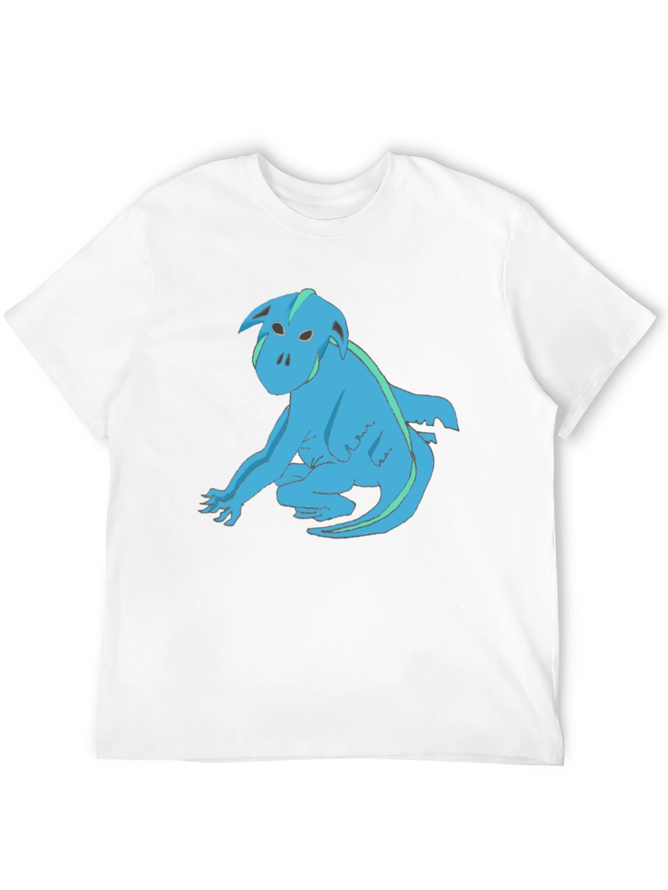 Blue Creature Graphic T-Shirt