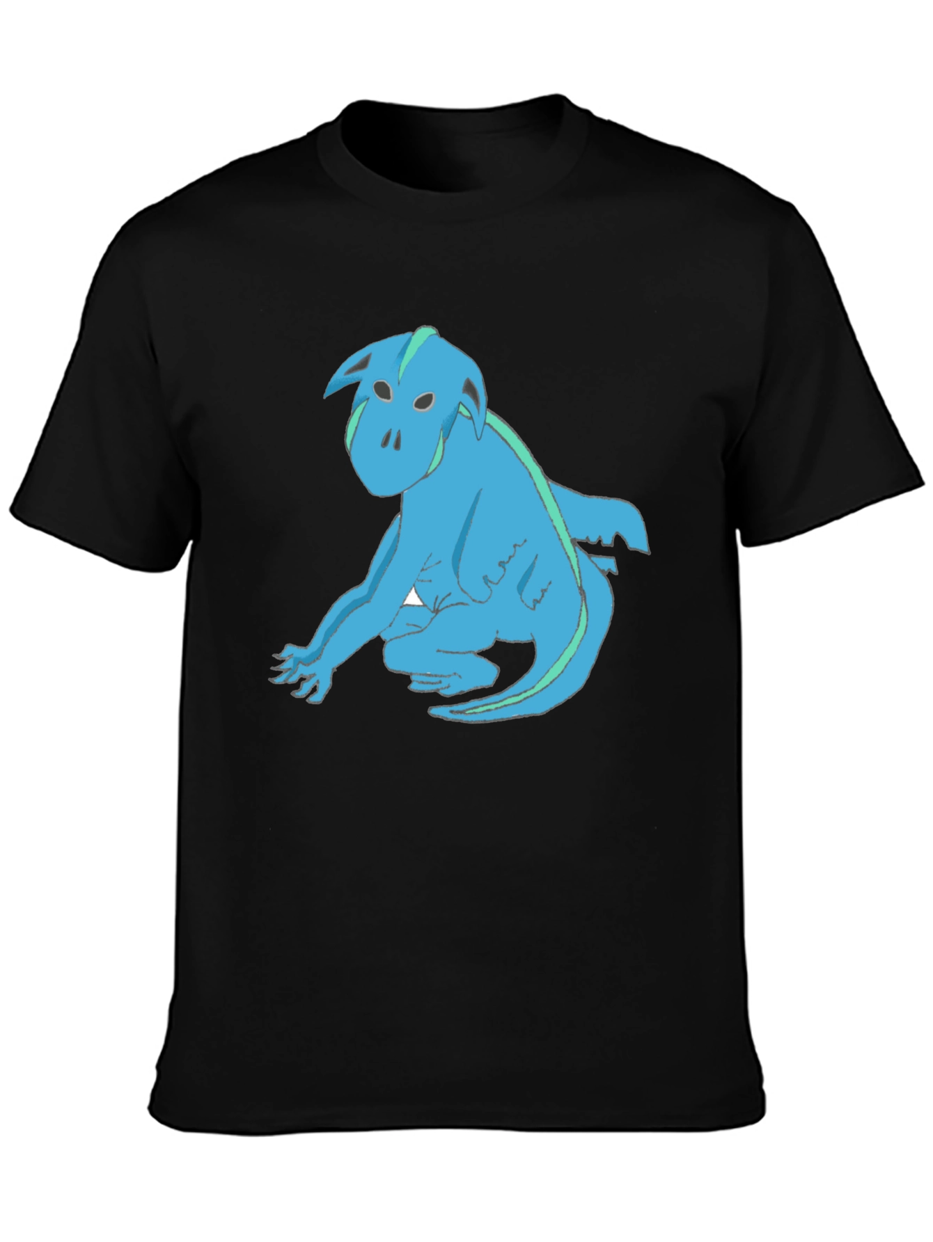 Blue Creature Graphic T-Shirt