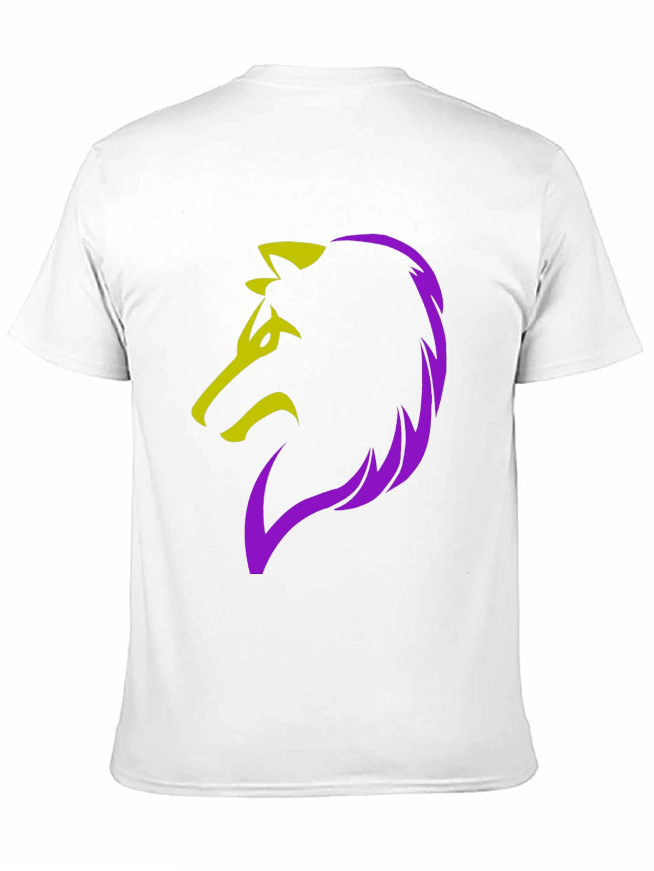 Bold Wolf Graphic Tee - Black Cotton Blend