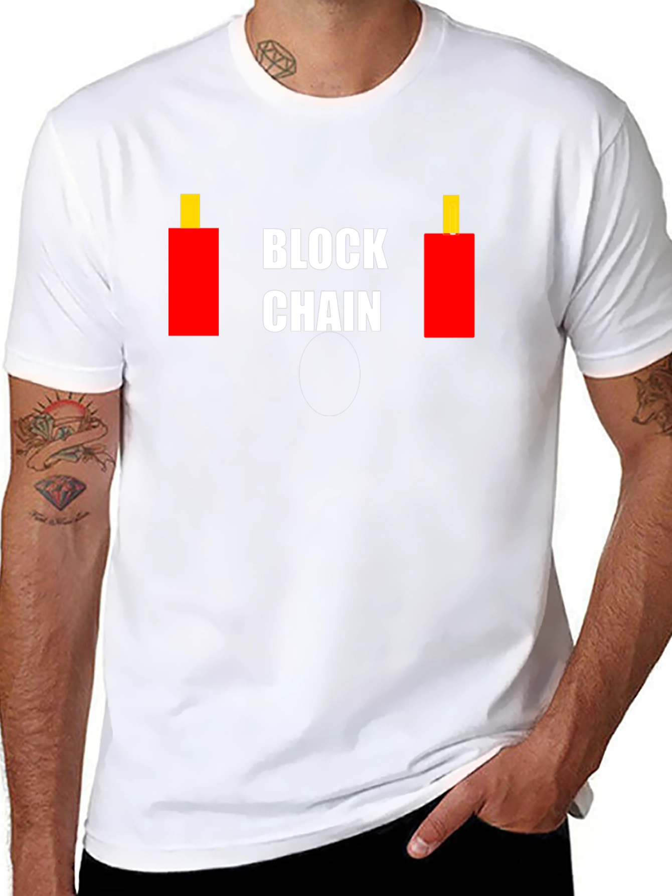 Blockchain Candlestick T-Shirt - Crypto Trading Tee