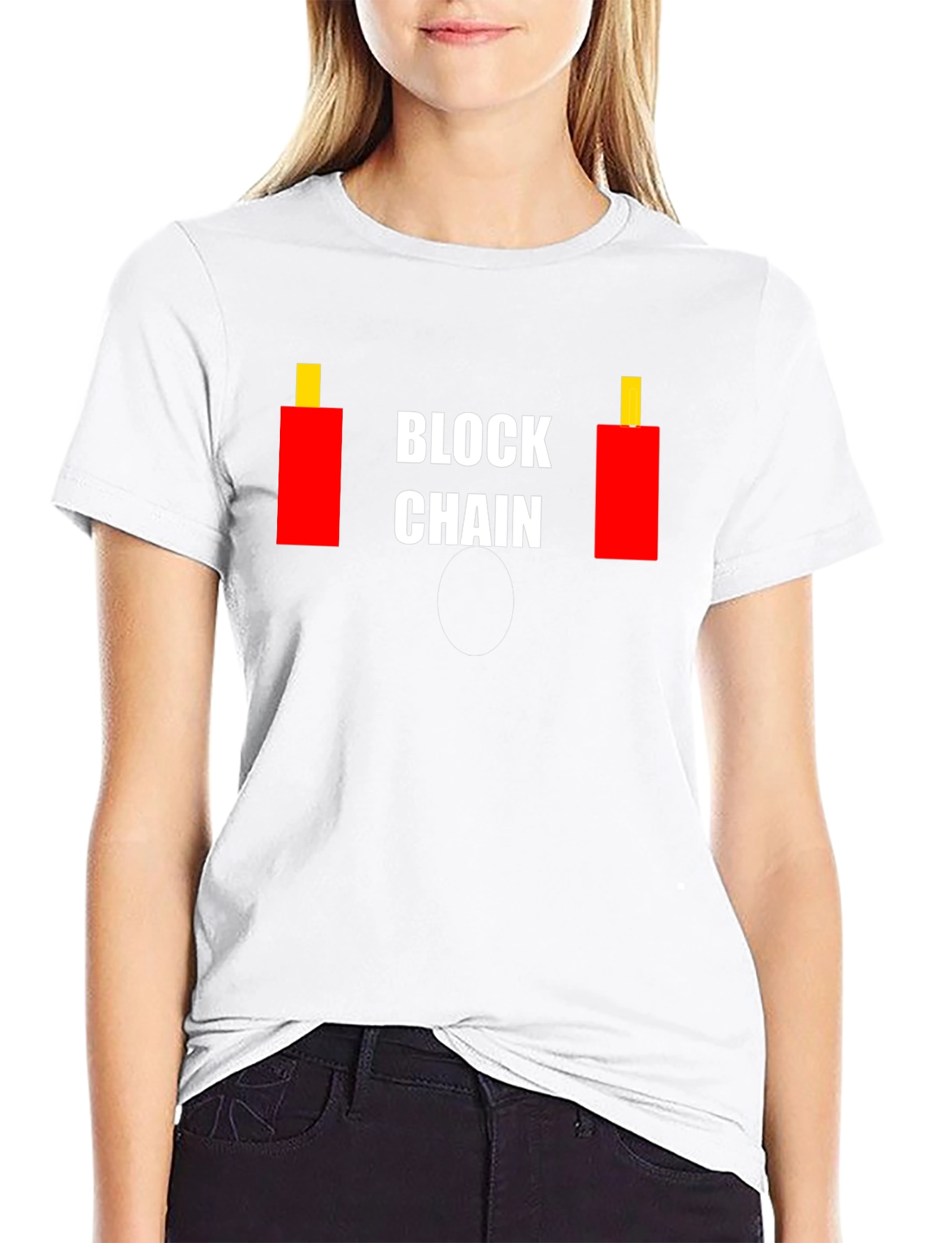 Blockchain Candlestick T-Shirt - Crypto Trading Tee