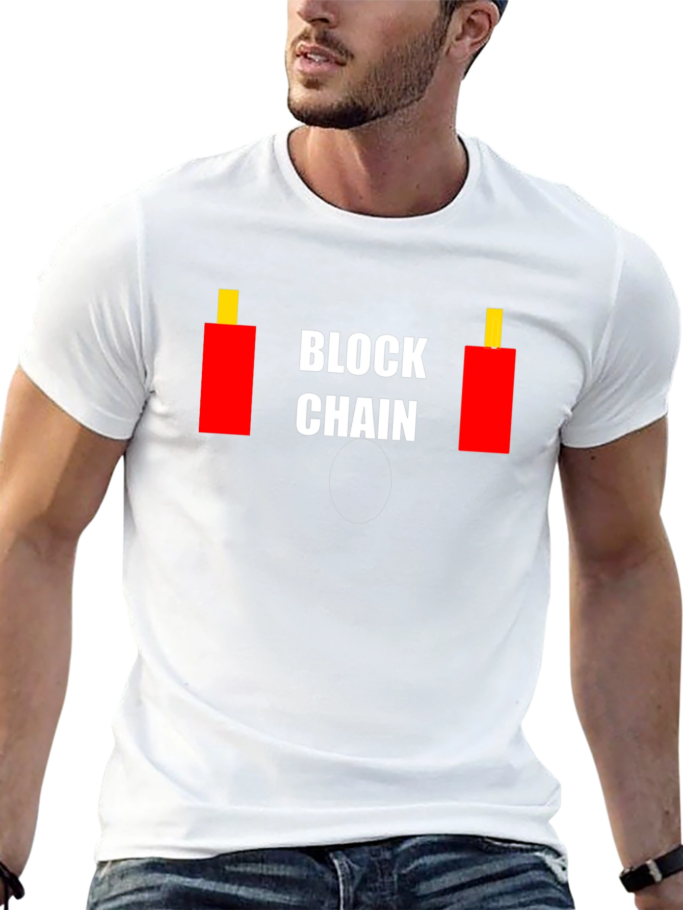 Blockchain Candlestick T-Shirt - Crypto Trading Tee