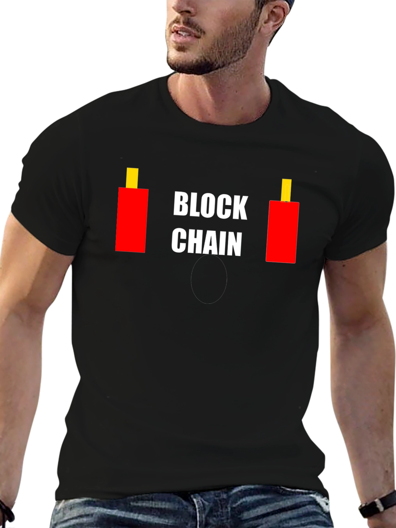 Blockchain Candlestick T-Shirt - Crypto Trading Tee