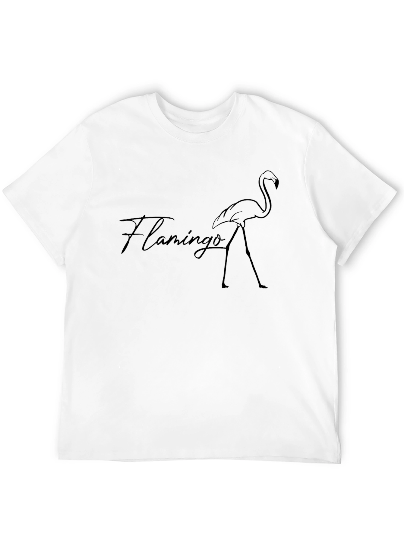 Black Flamingo Graphic Tee - Stylish Mens T-Shirt