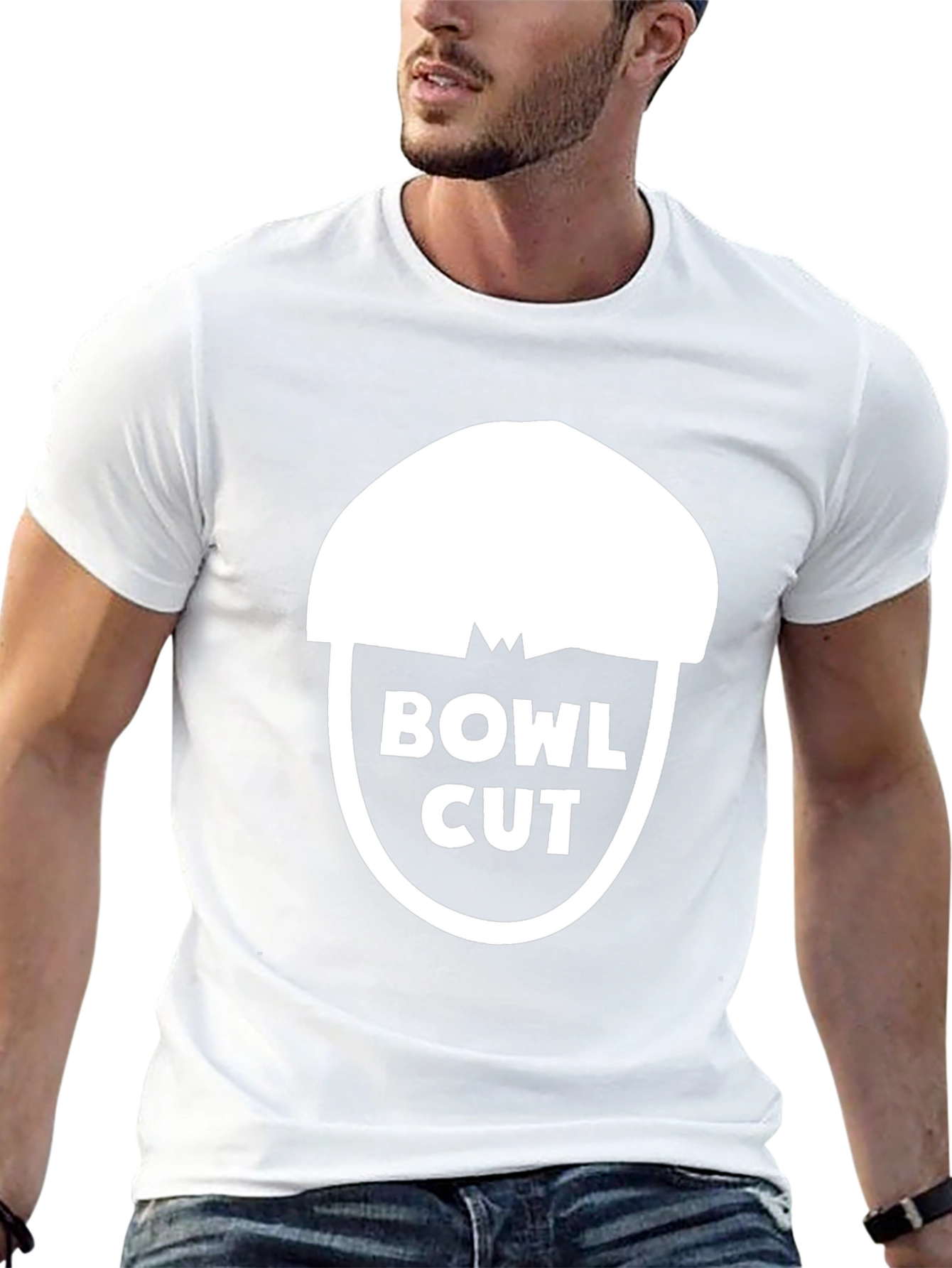 Bowl Cut Graphic Tee - Mens Black T-Shirt
