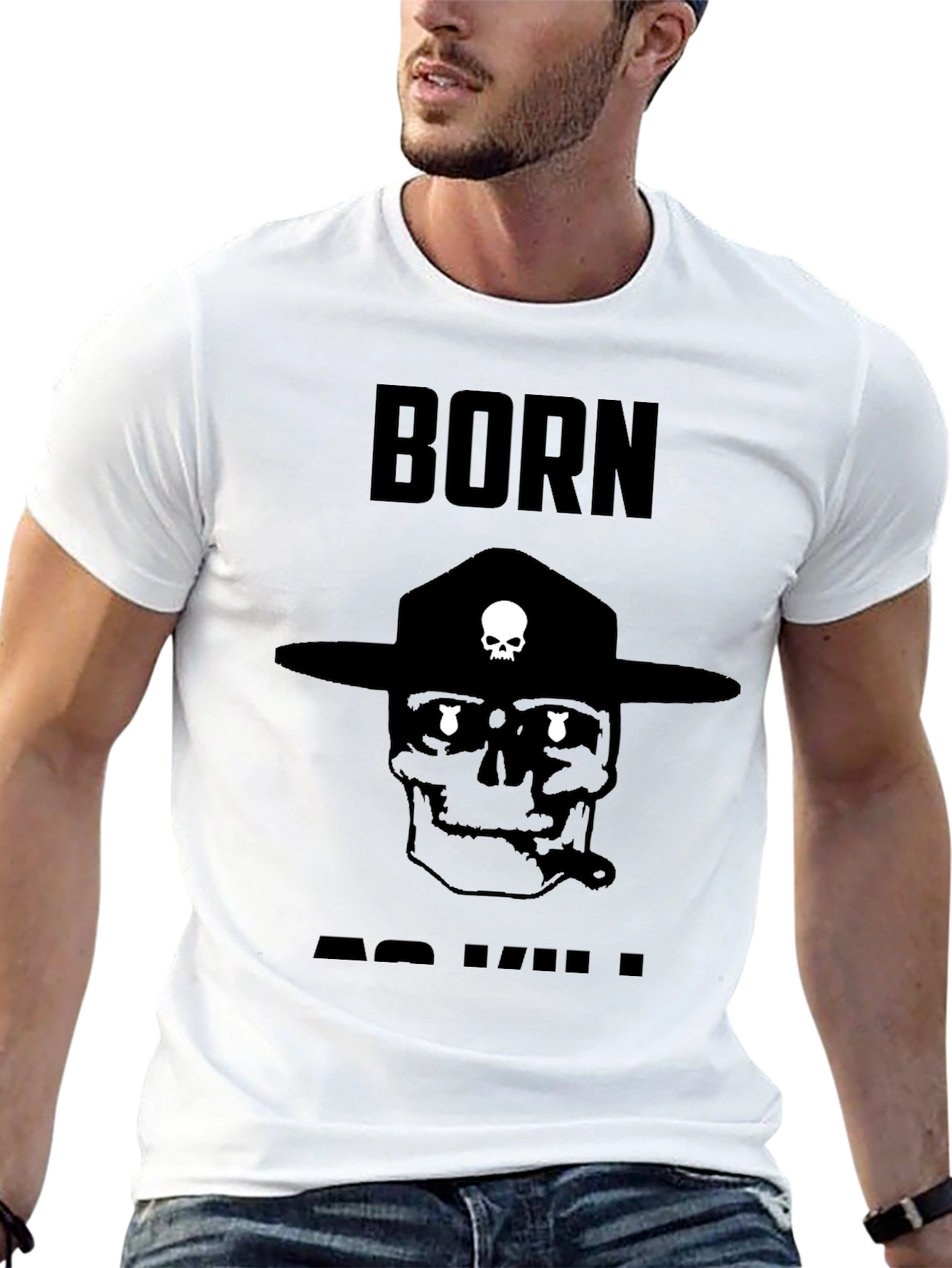 Born to Kill Graphic Tee - Military Humor T-Shirt
