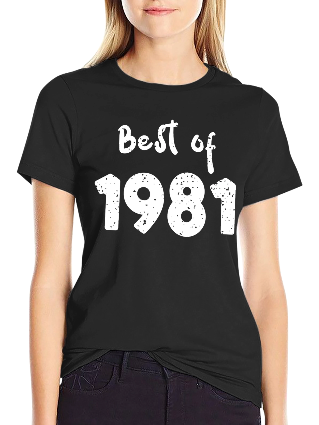 Best of 1981 Black T-Shirt - Vintage Birthday Gift
