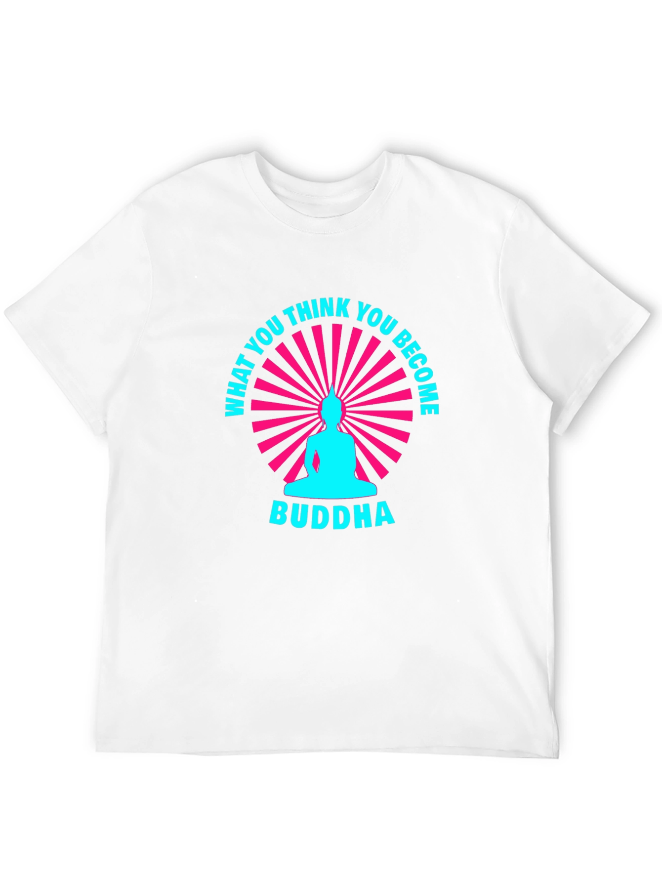 Buddha Graphic Black T-Shirt - What You Think You Become