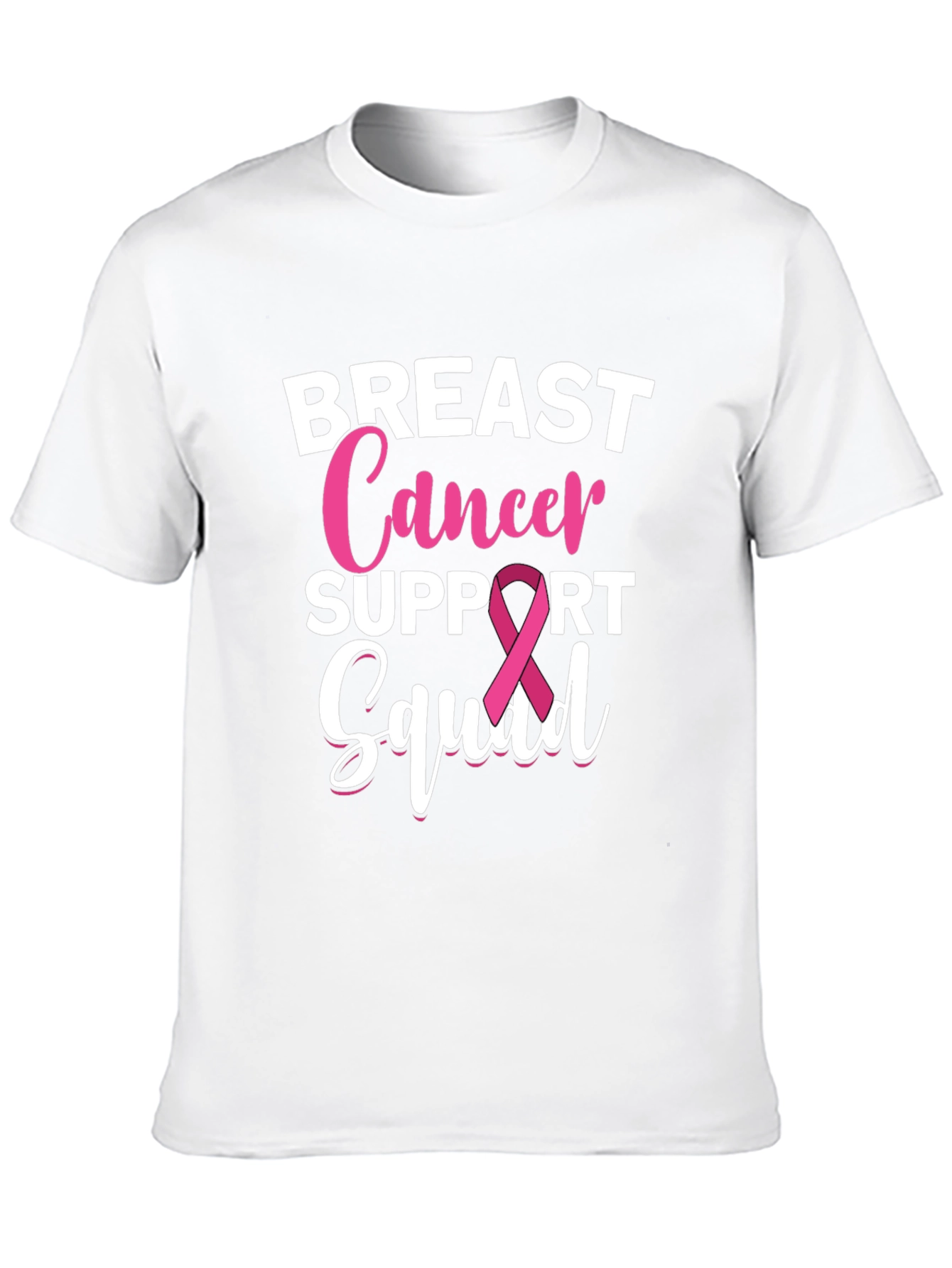 Breast Cancer Support Squad Black T-Shirt