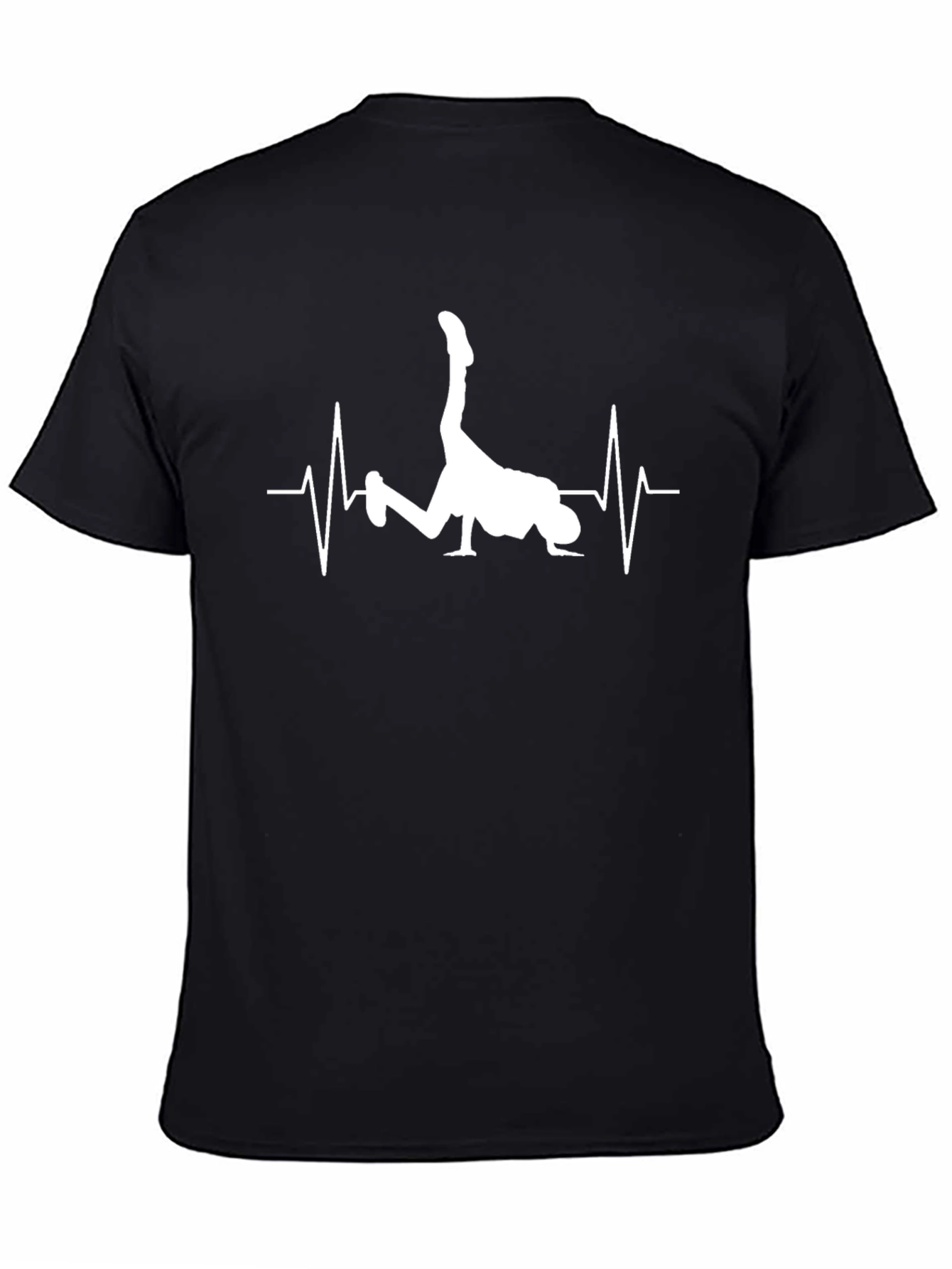 Breakdance Heartbeat T-Shirt - Black