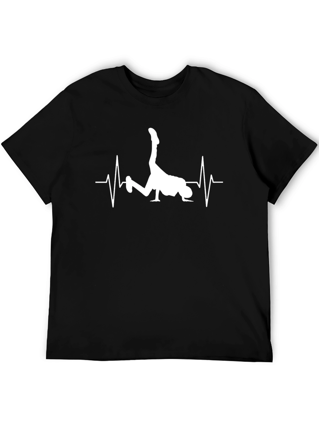Breakdance Heartbeat T-Shirt - Black