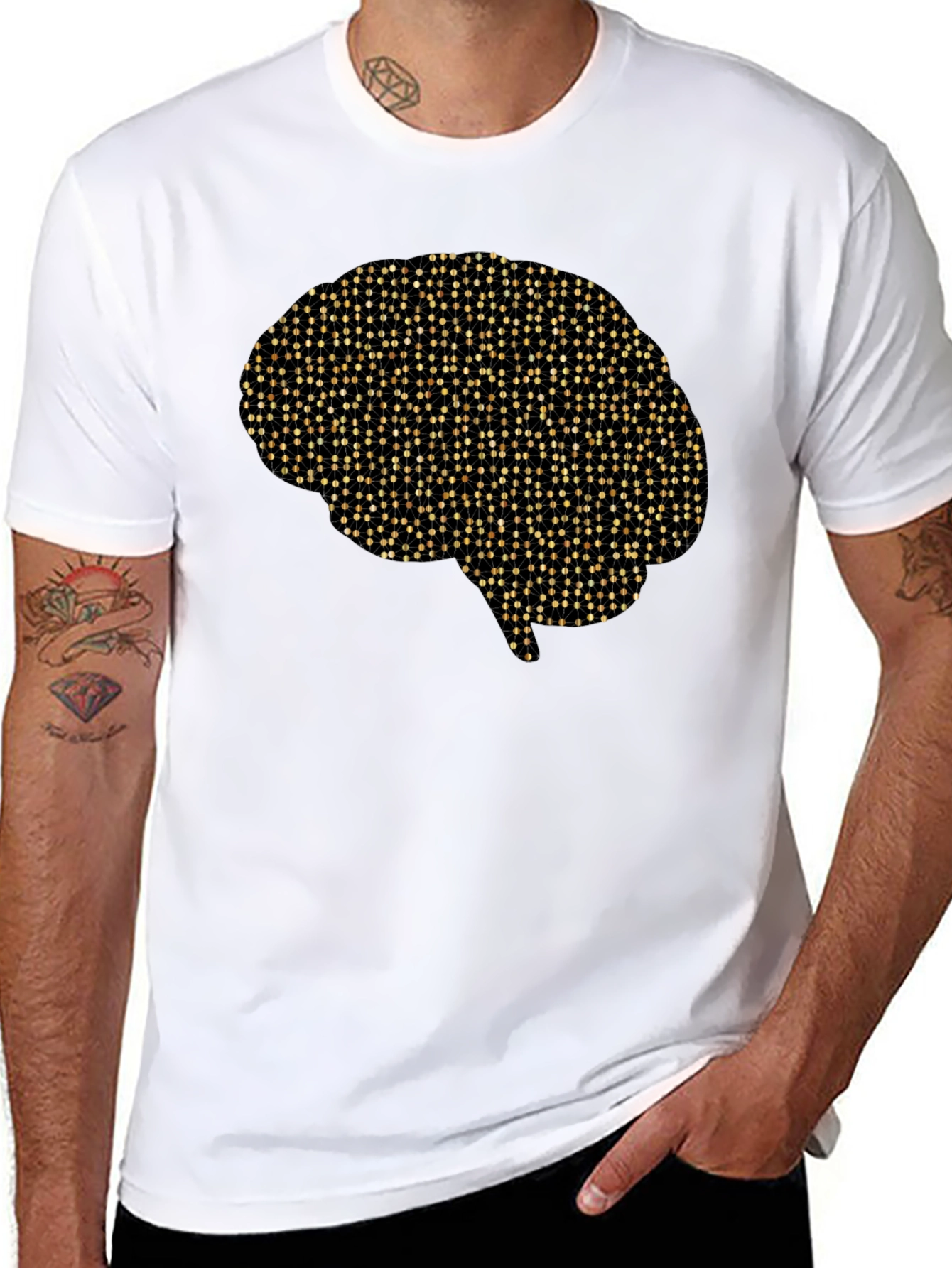 Brain Graphic Tee - Creative Design