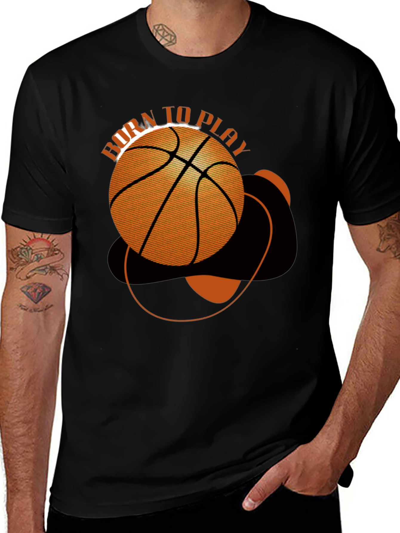 Born to Play Basketball Graphic Tee - Stylish & Unique