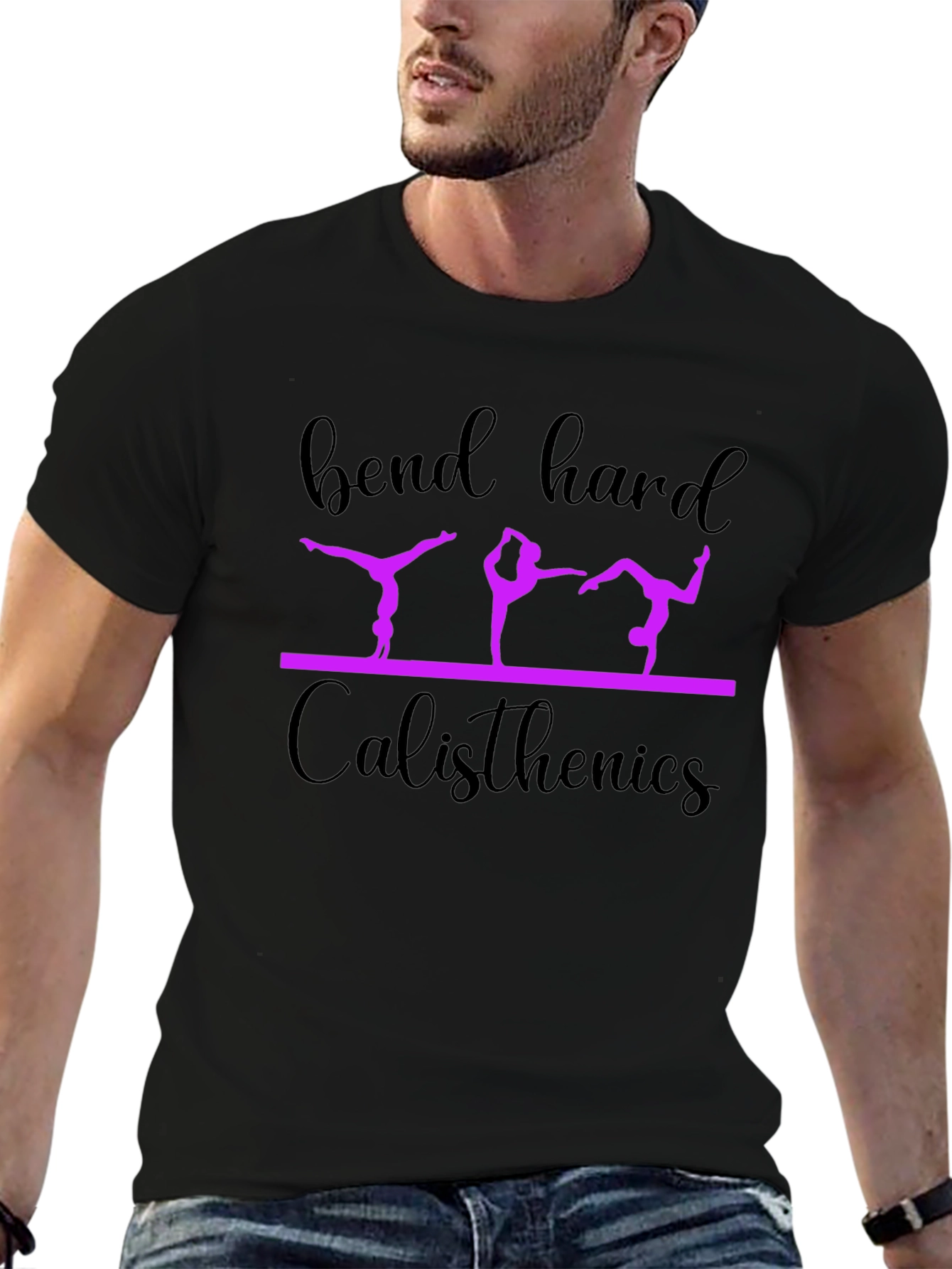 Bend Hard Calisthenics Graphic T-Shirt