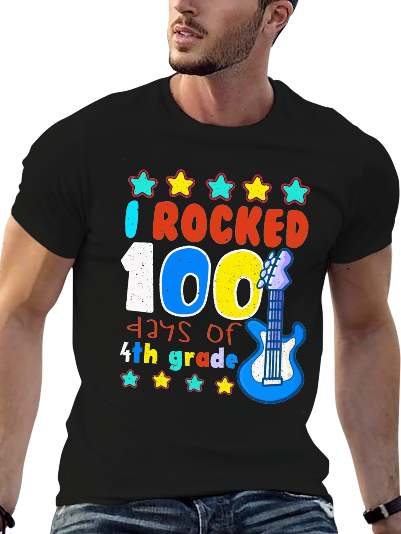 100 Days of 4th Grade Rocked T-Shirt
