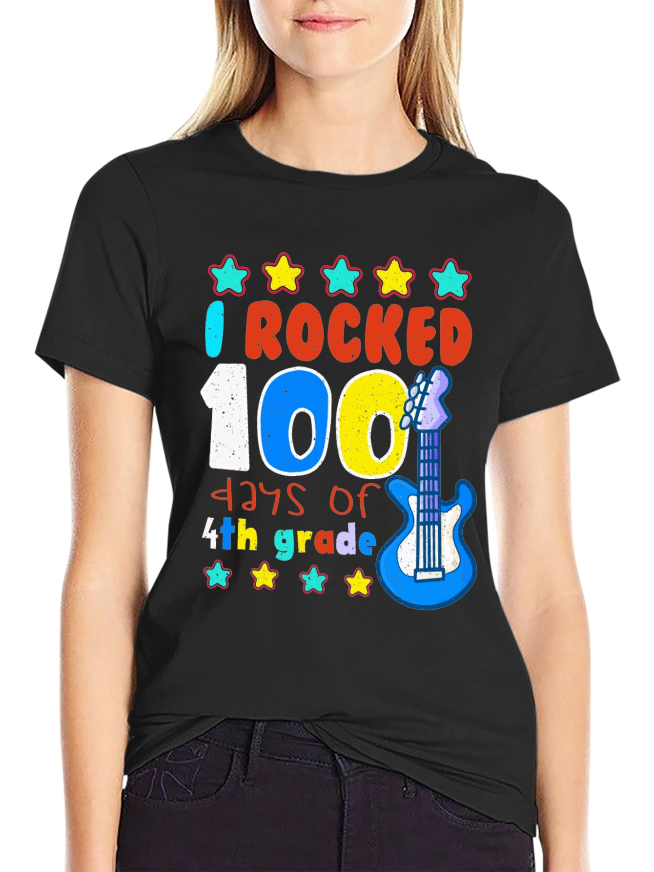 100 Days of 4th Grade Rocked T-Shirt