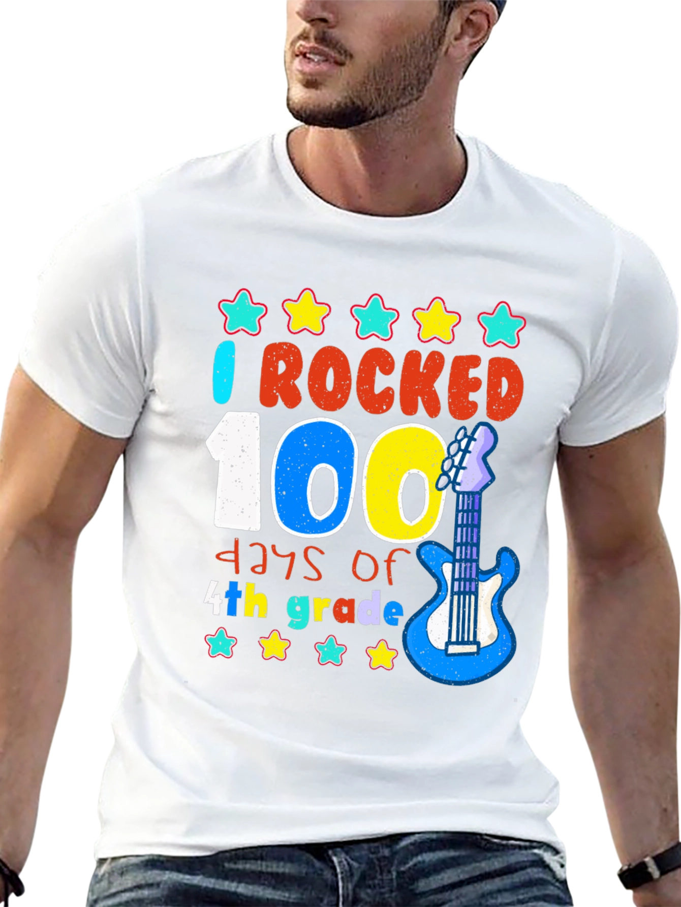 100 Days of 4th Grade Rocked T-Shirt