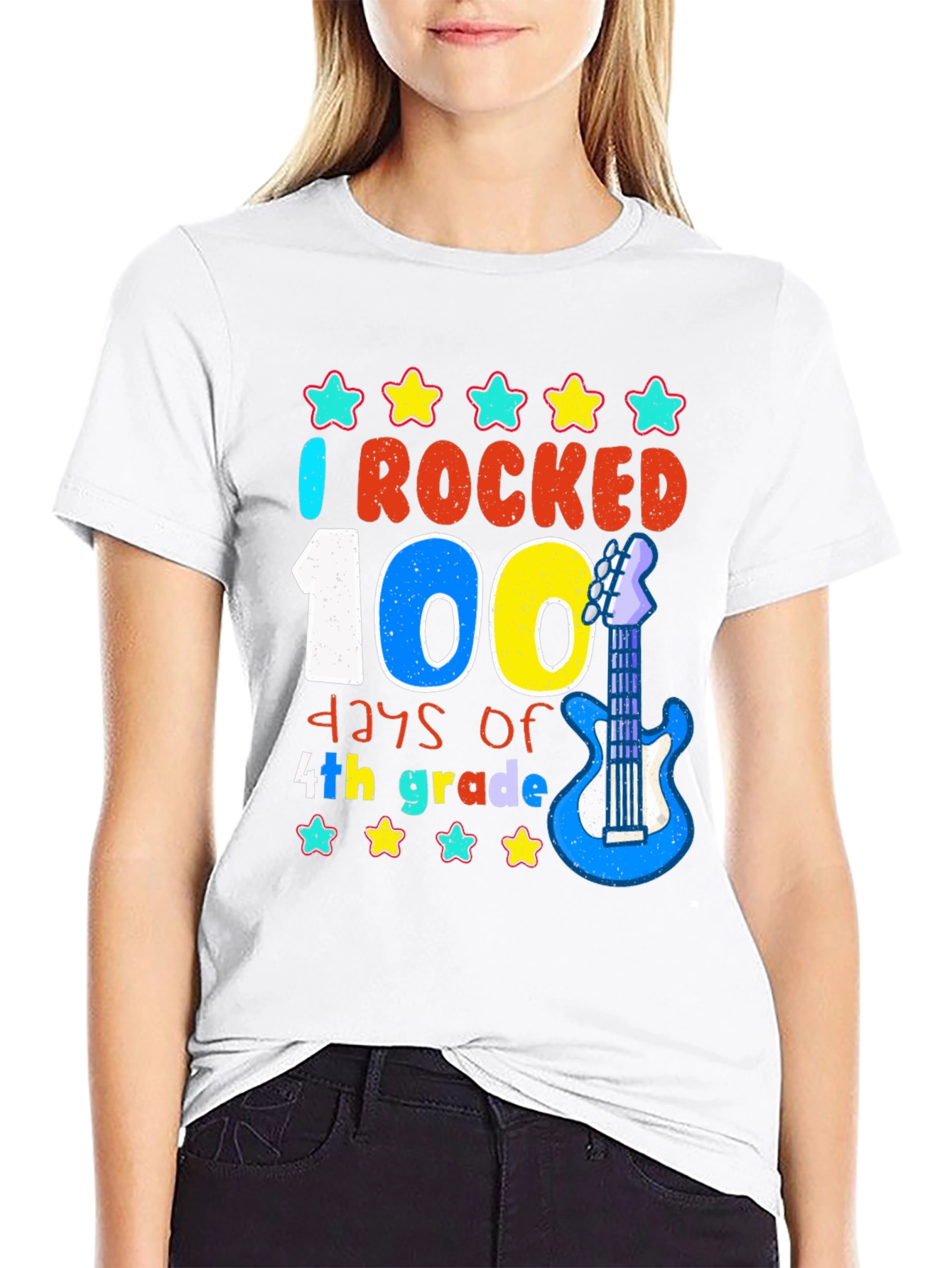 100 Days of 4th Grade Rocked T-Shirt